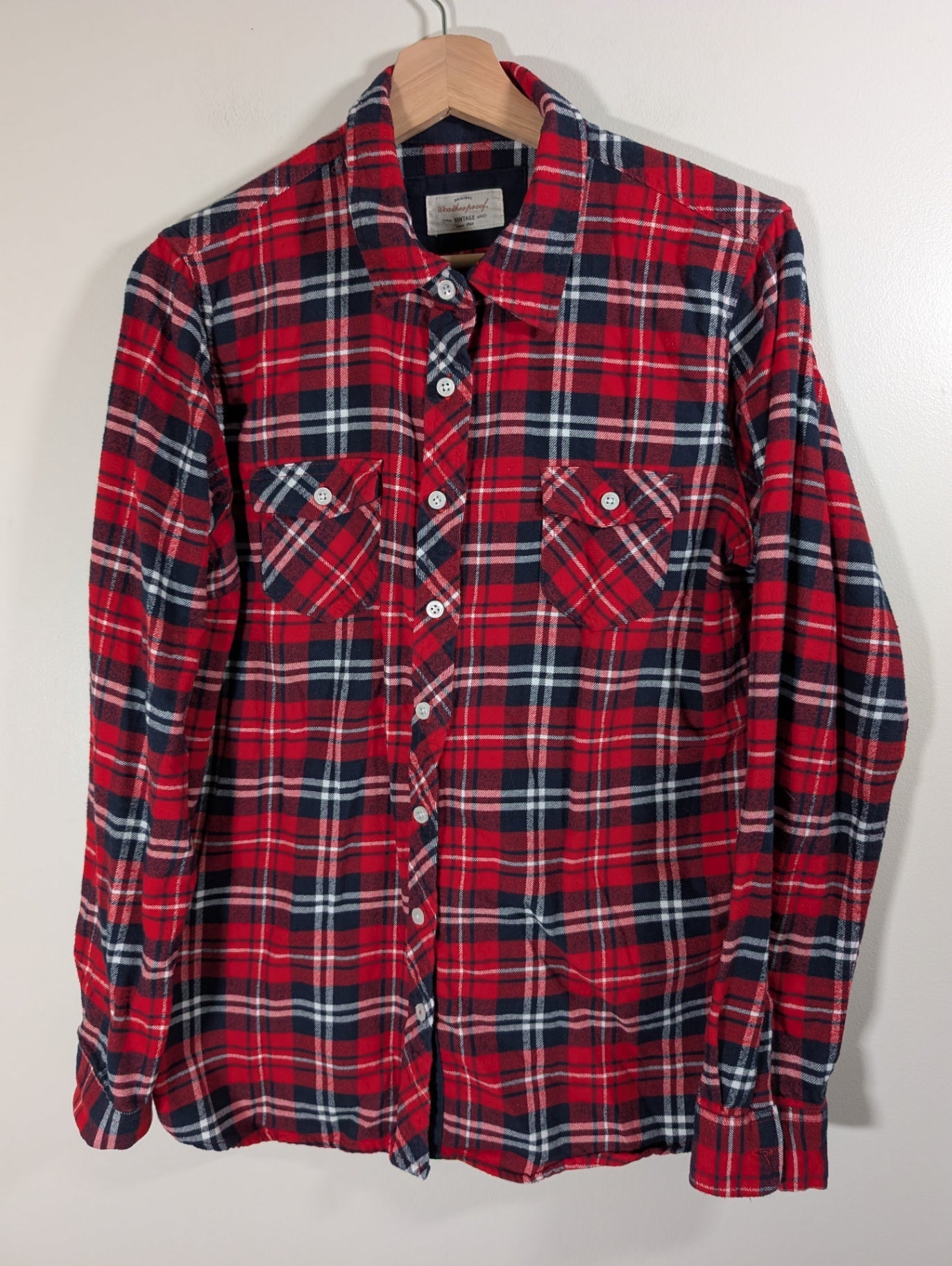 Weatherproof Vintage Co. red plaid button up - Large