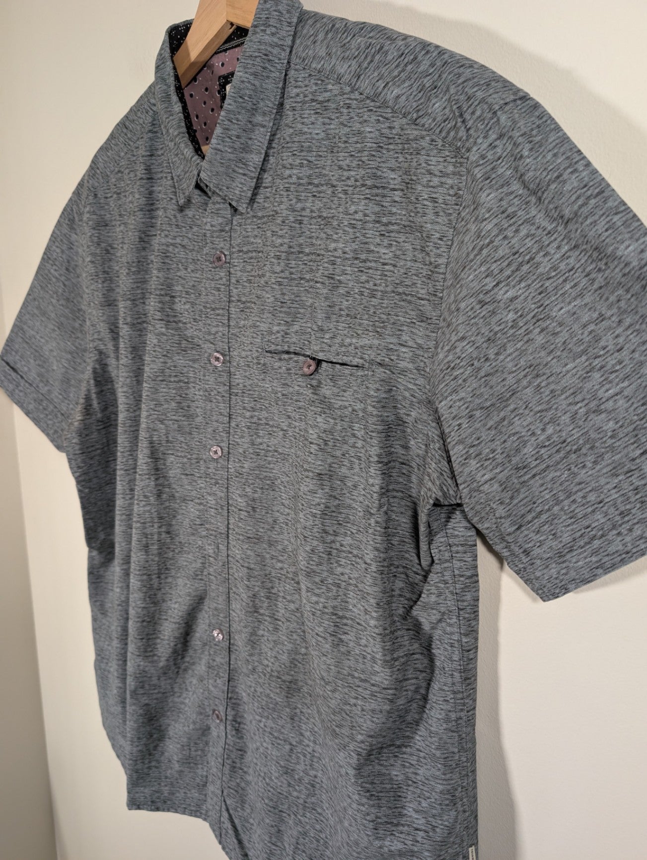 7diamonds grey button up - XL