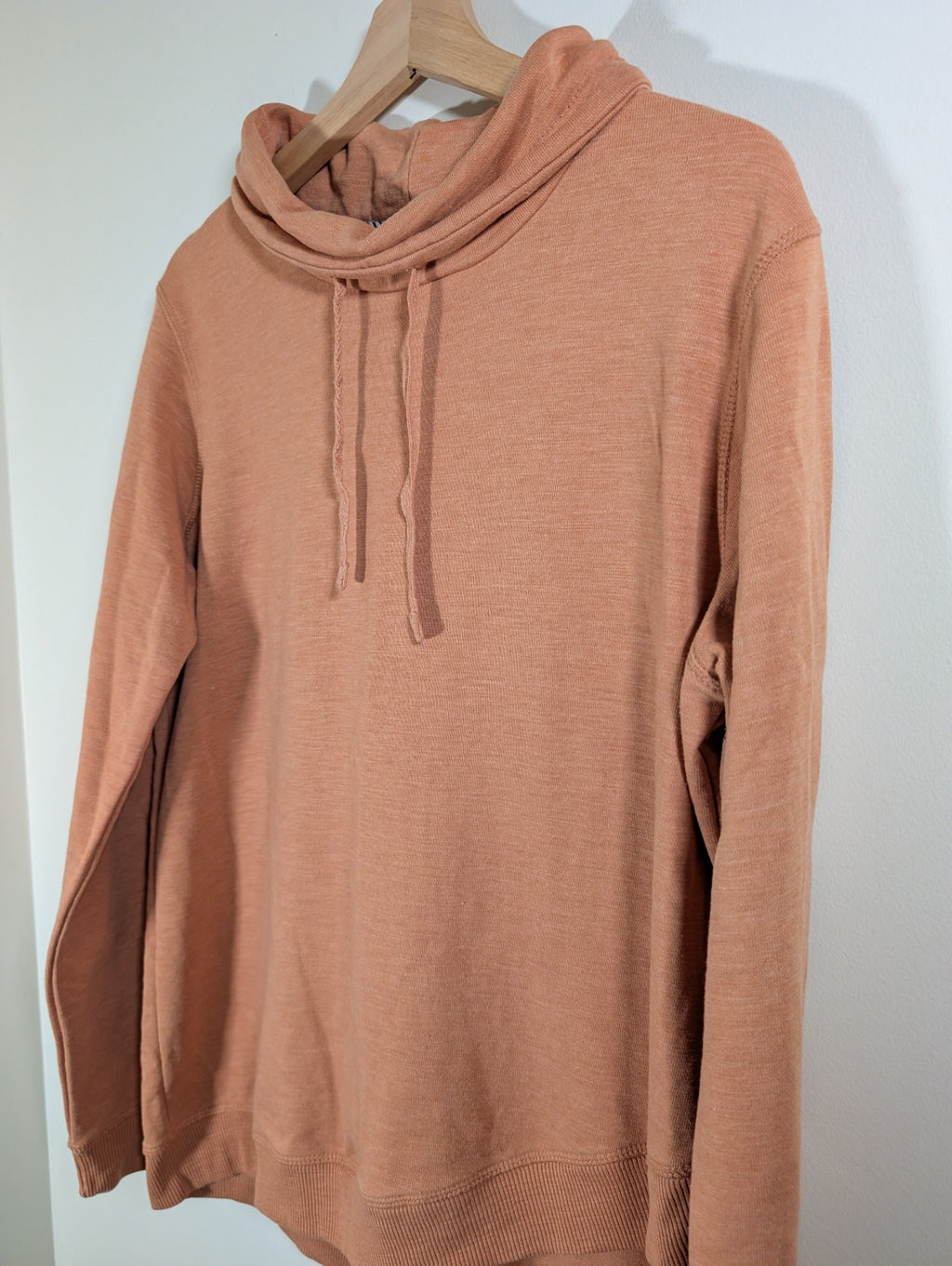 Roxy peach cowl neck long-sleeve - XL
