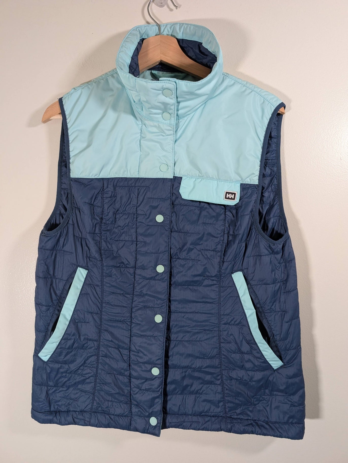 Helly Hansen blue puffer vest- Large