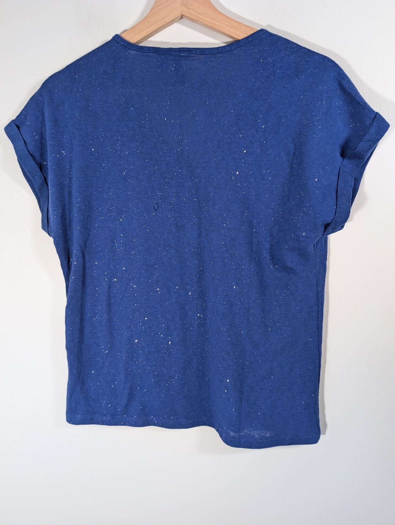 Vero Moda blue glitter t-shirt - Small