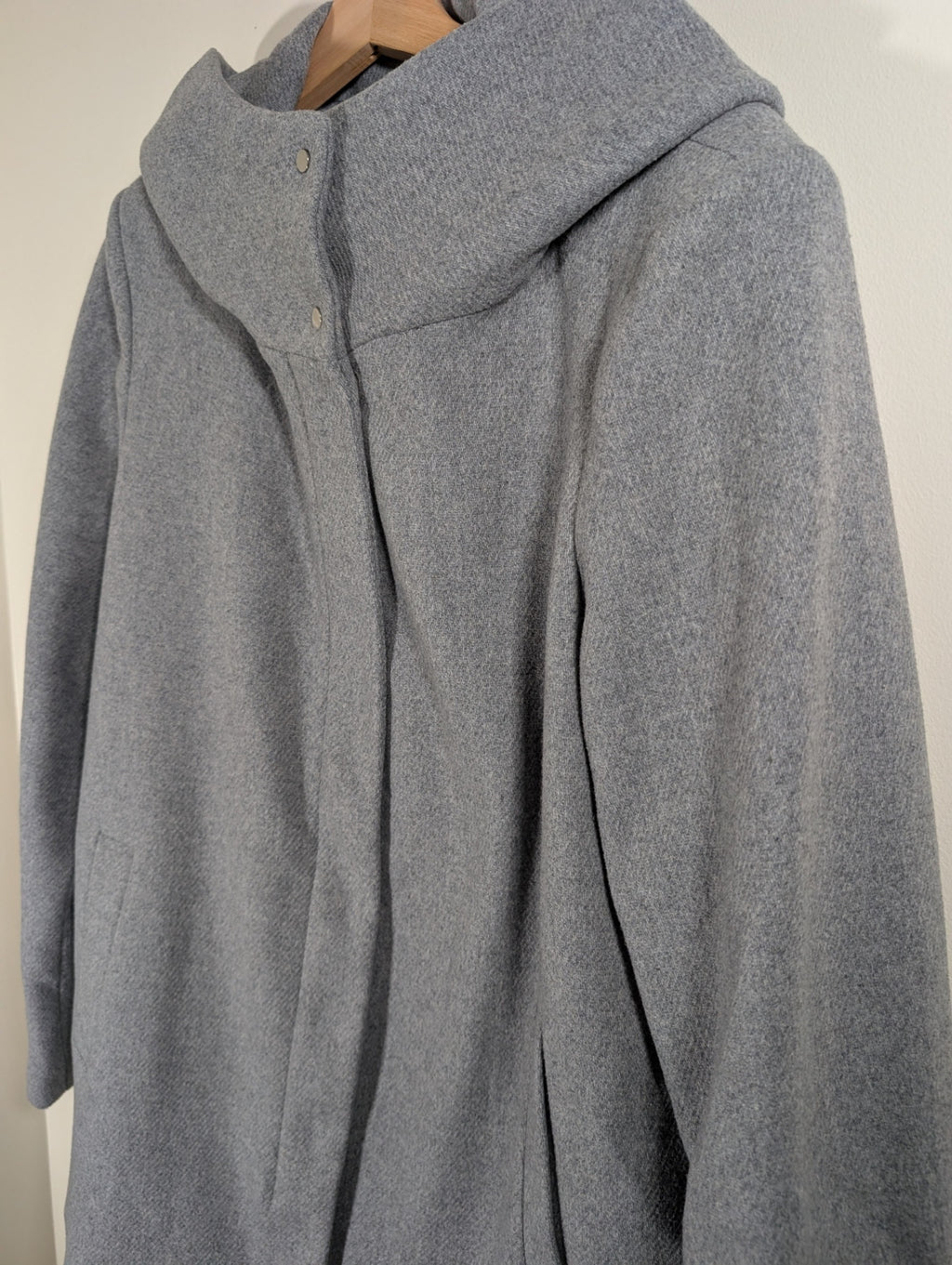 Vero Moda grey wool-blend coat - XL