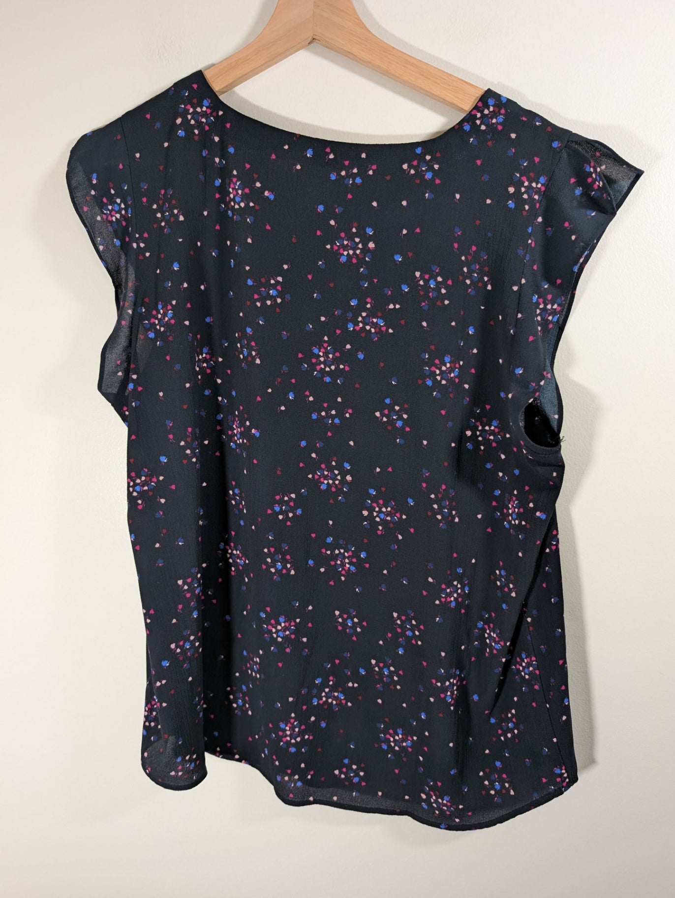 Joe Fresh black floral blouse - XL