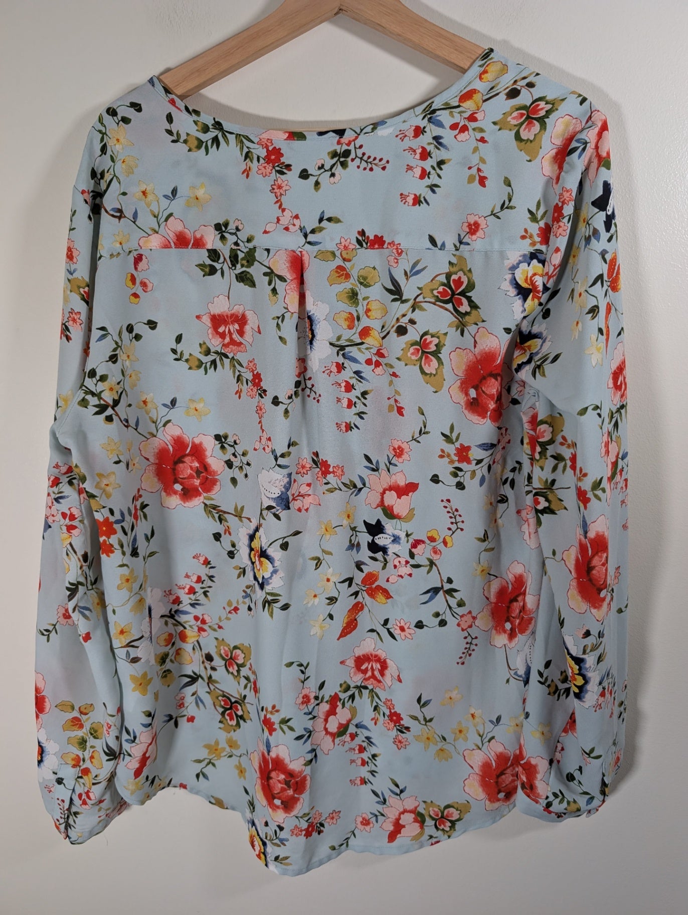 Jasmine & Juliana blue floral blouse - XL