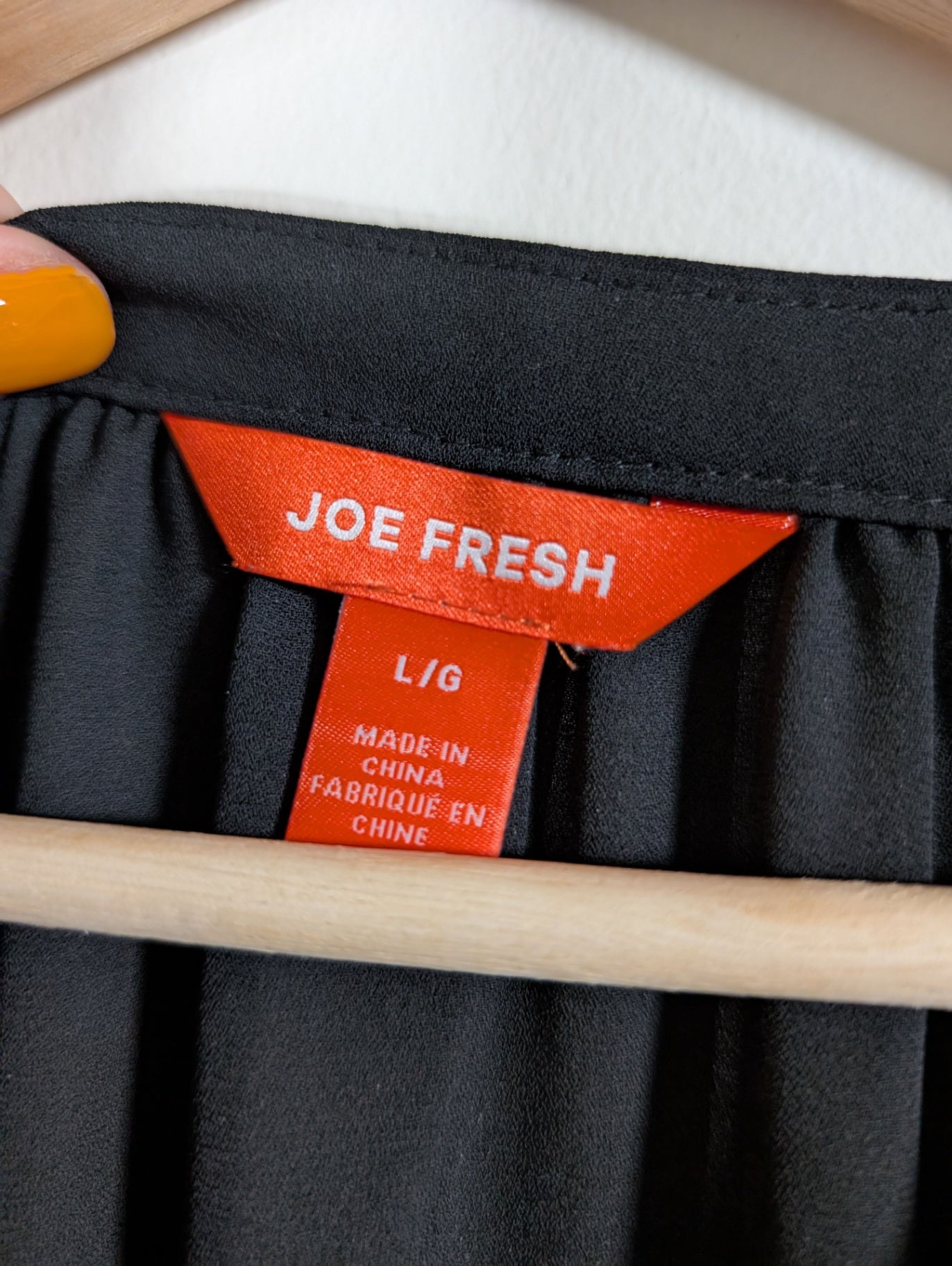 Joe Fresh black blouse - Large
