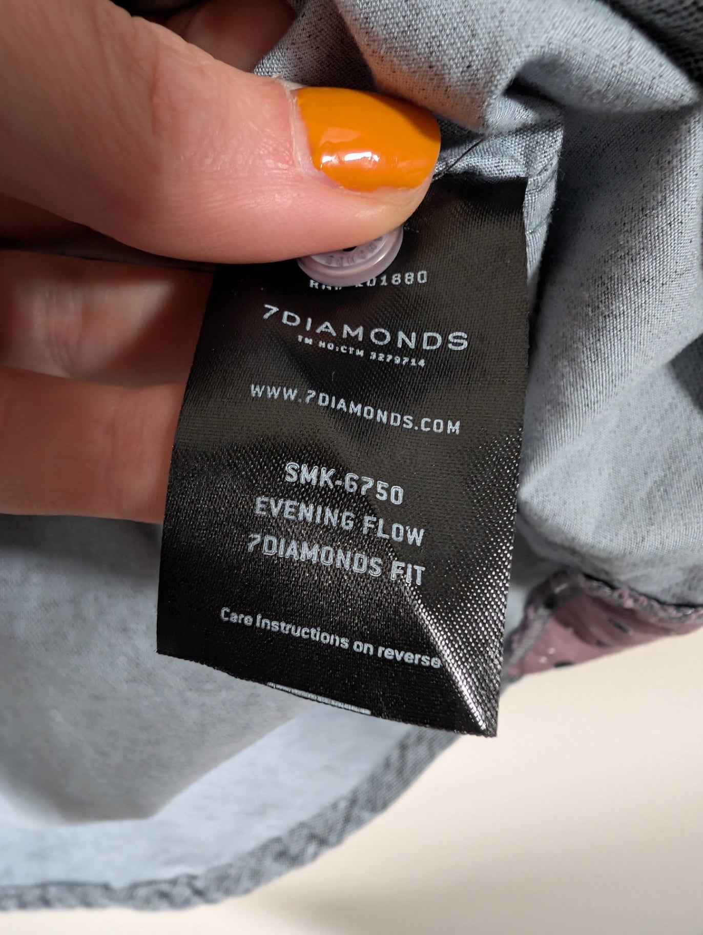 7diamonds grey button up - XL