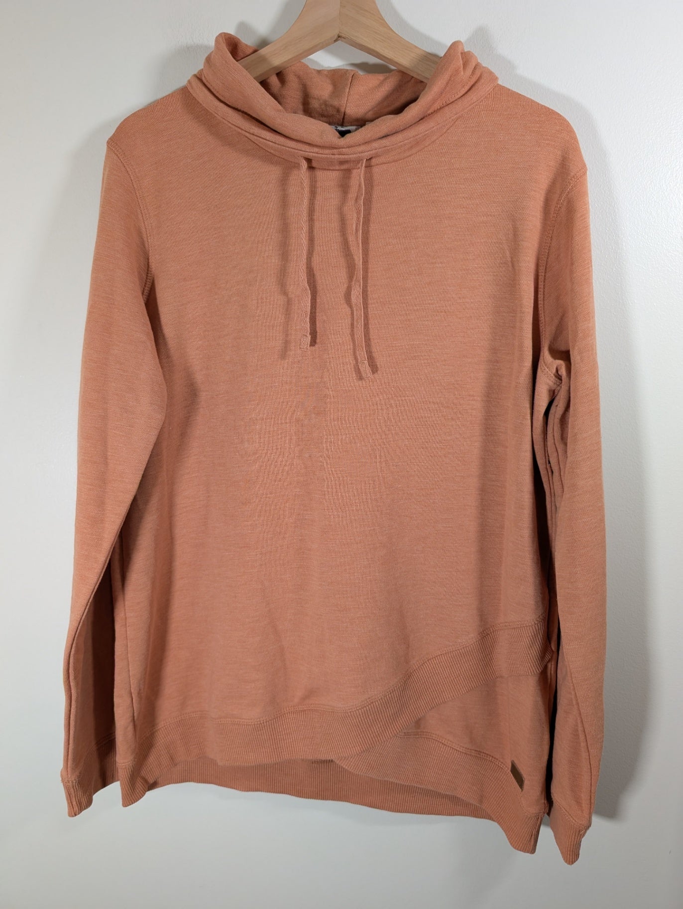 Roxy peach cowl neck long-sleeve - XL