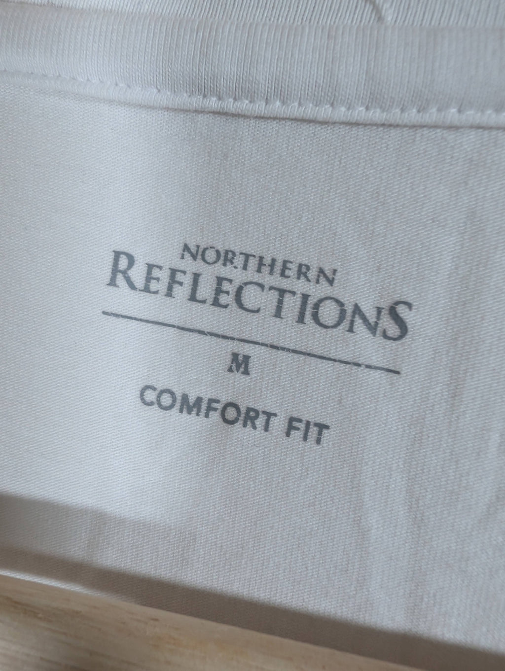 Northern Reflections white t-shirt - Medium