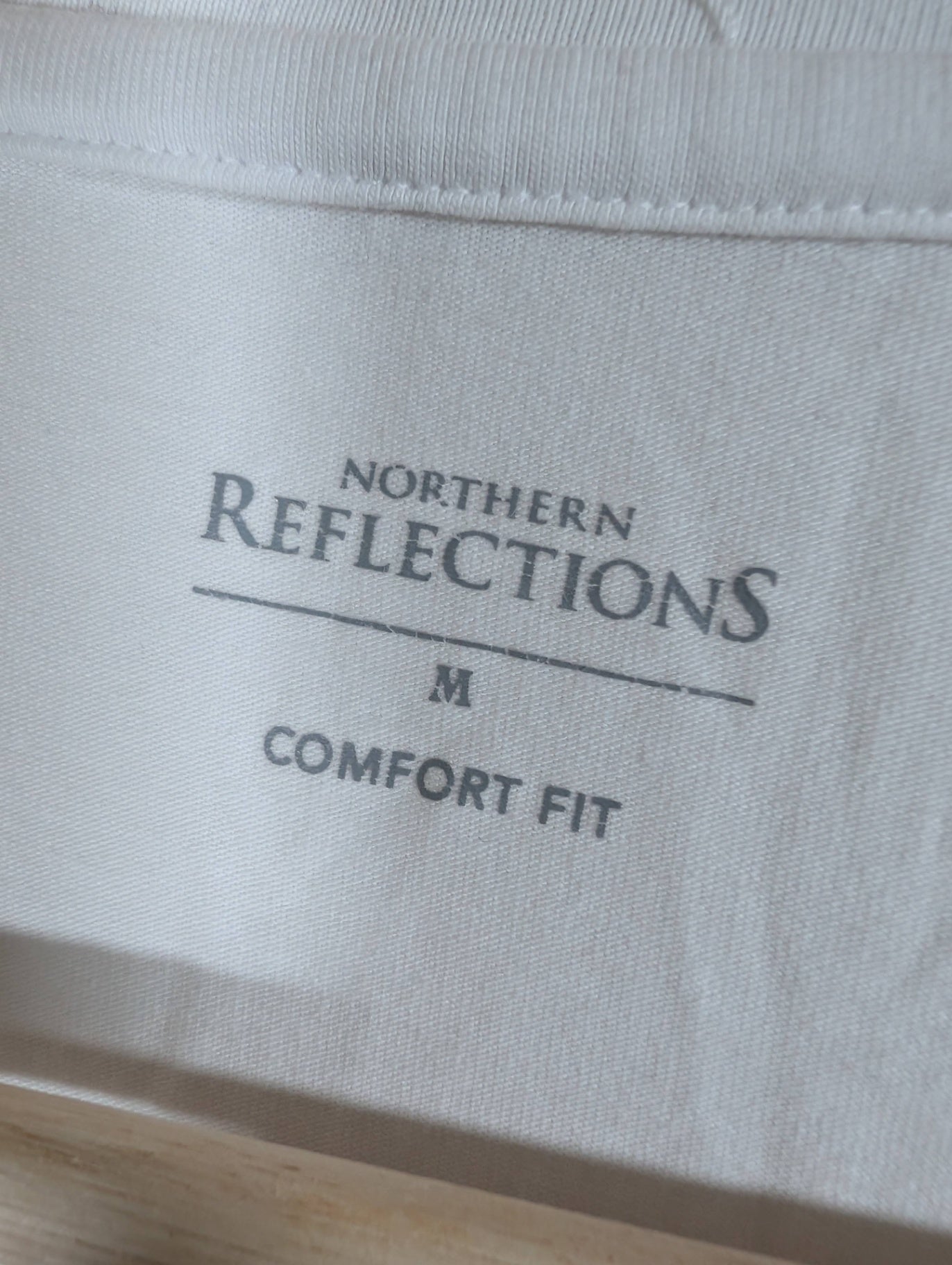 Northern Reflections white t-shirt - Medium