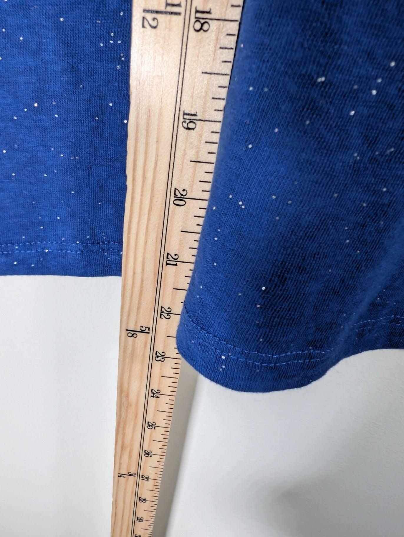 Vero Moda blue glitter t-shirt - Small