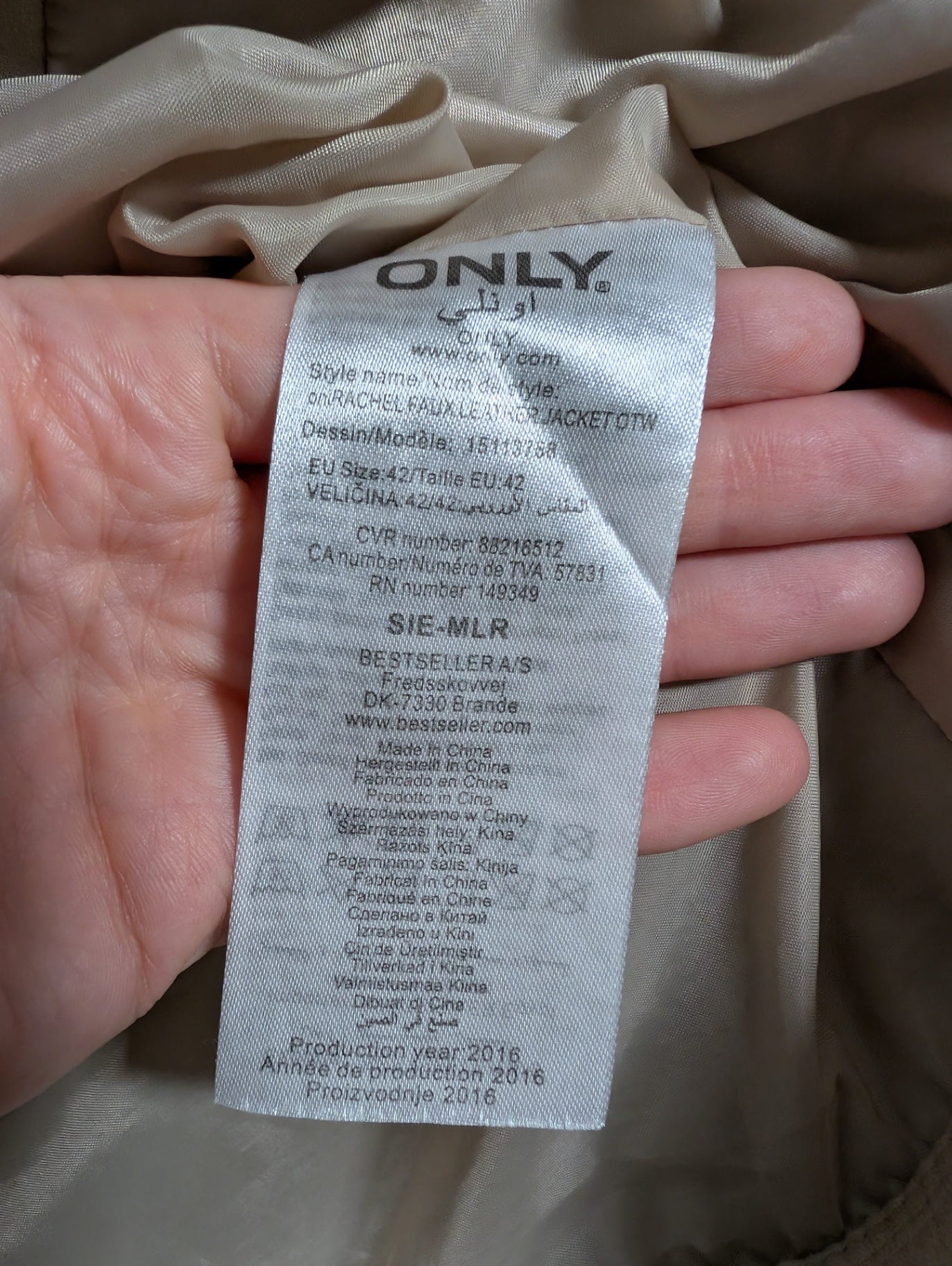 ONLY faux leather jacket - SZ 42