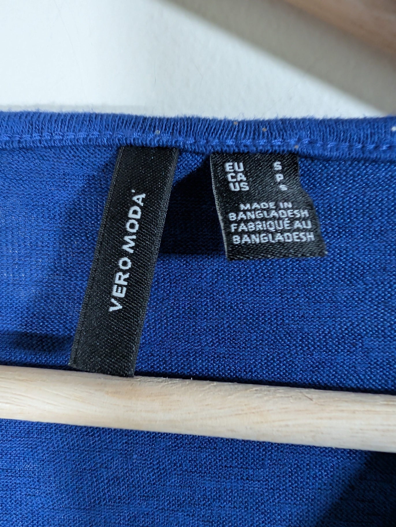 Vero Moda blue glitter t-shirt - Small