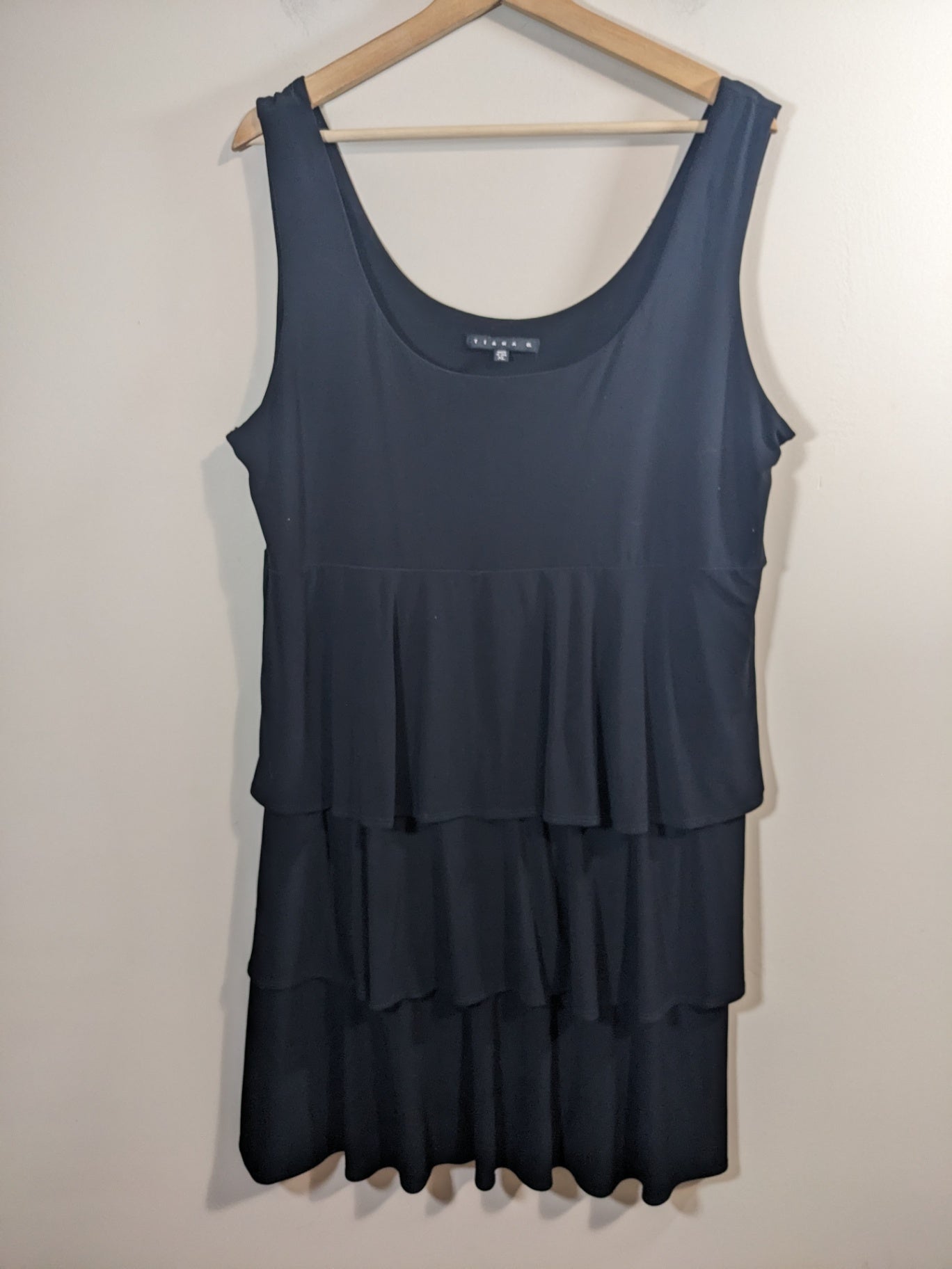 Tiana B. tiered black dress - XL