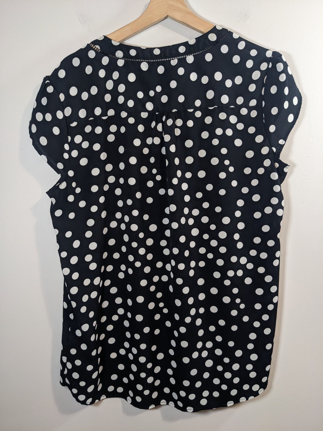 Mandy Evans polka dot blouse- XL