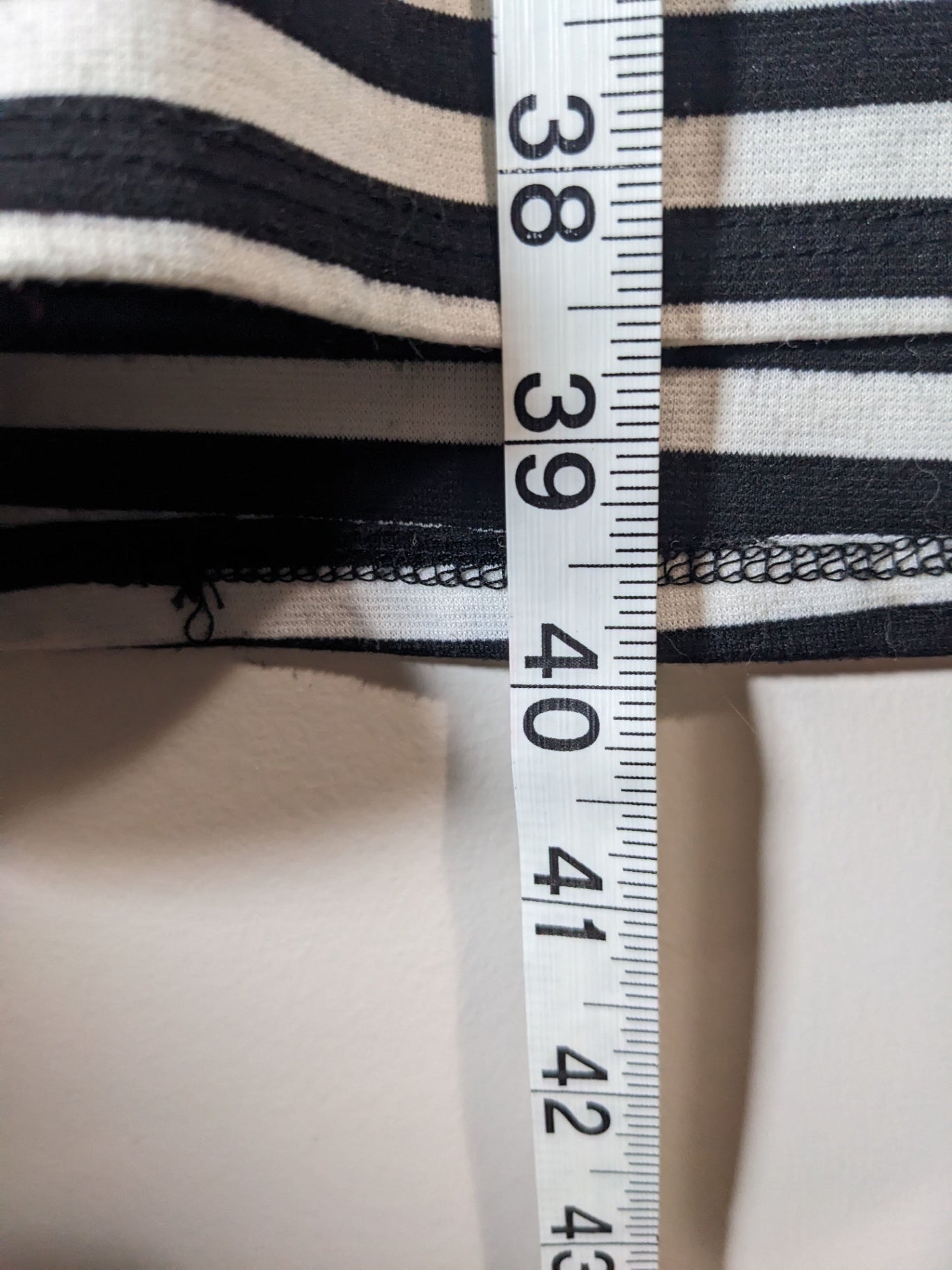 MERONA black/white striped dress - XL
