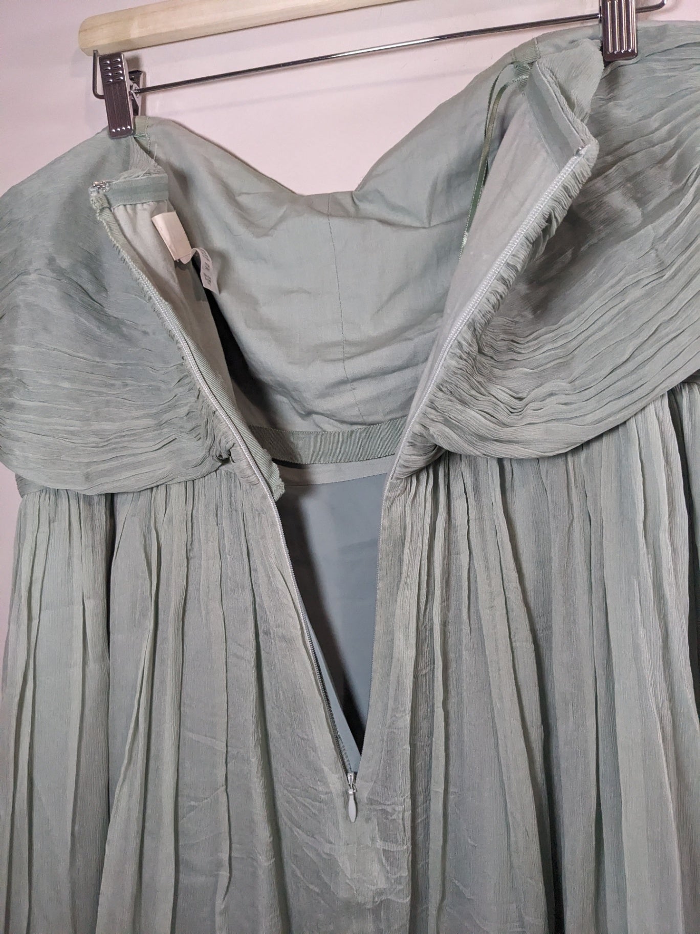 J. Crew silk mint strapless dress - SZ 20