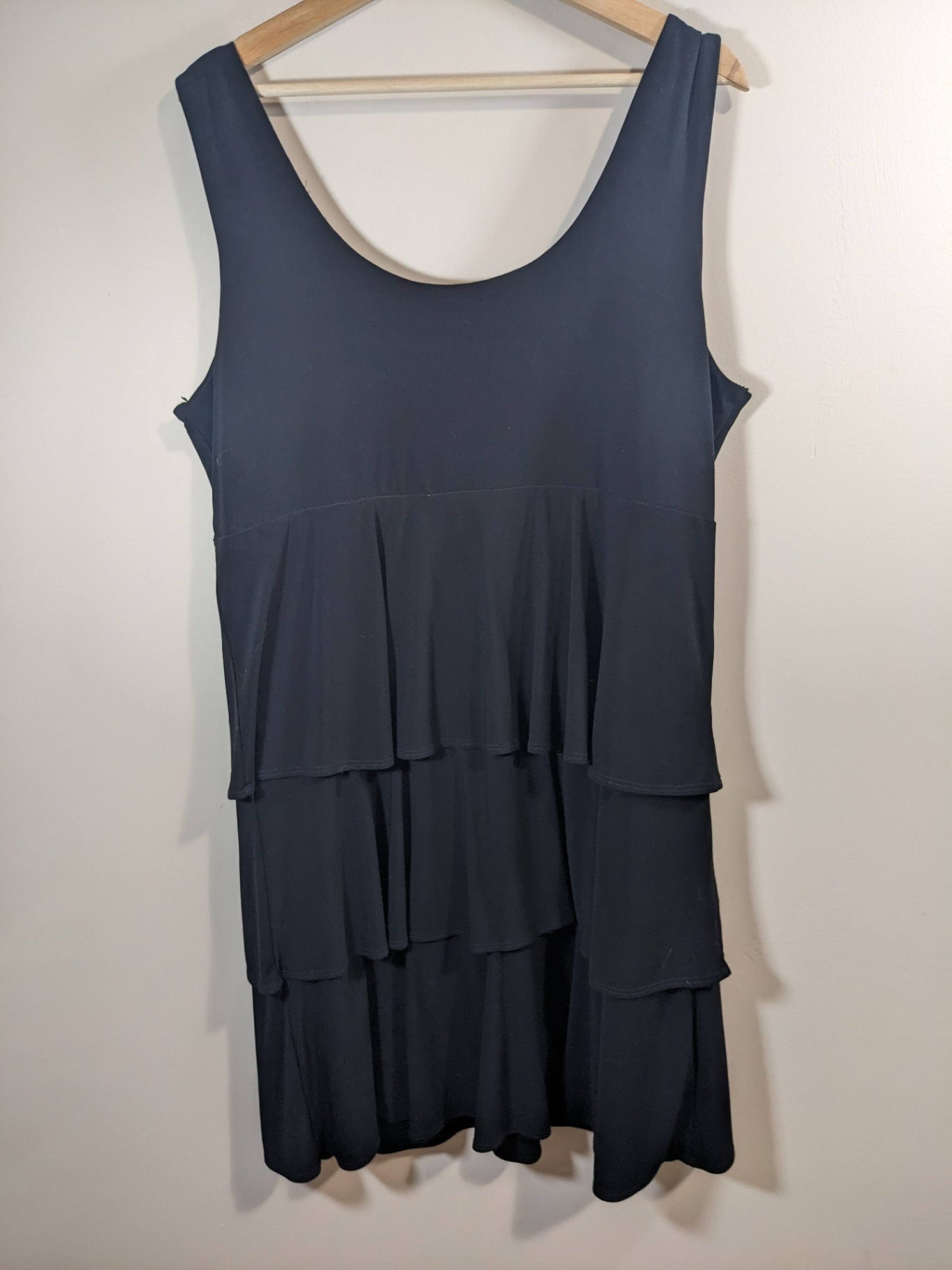 Tiana B. tiered black dress - XL