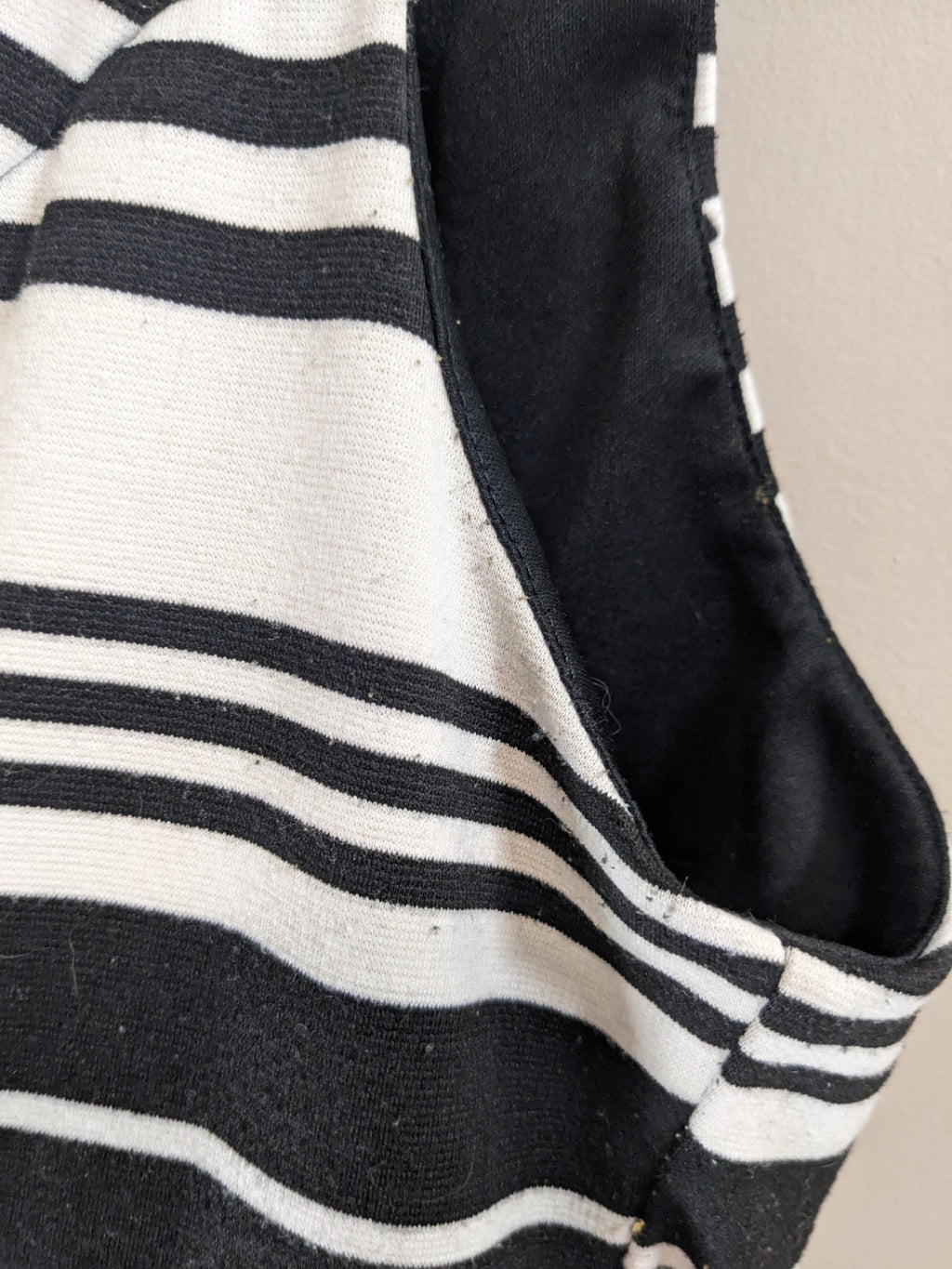 MERONA black/white striped dress - XL