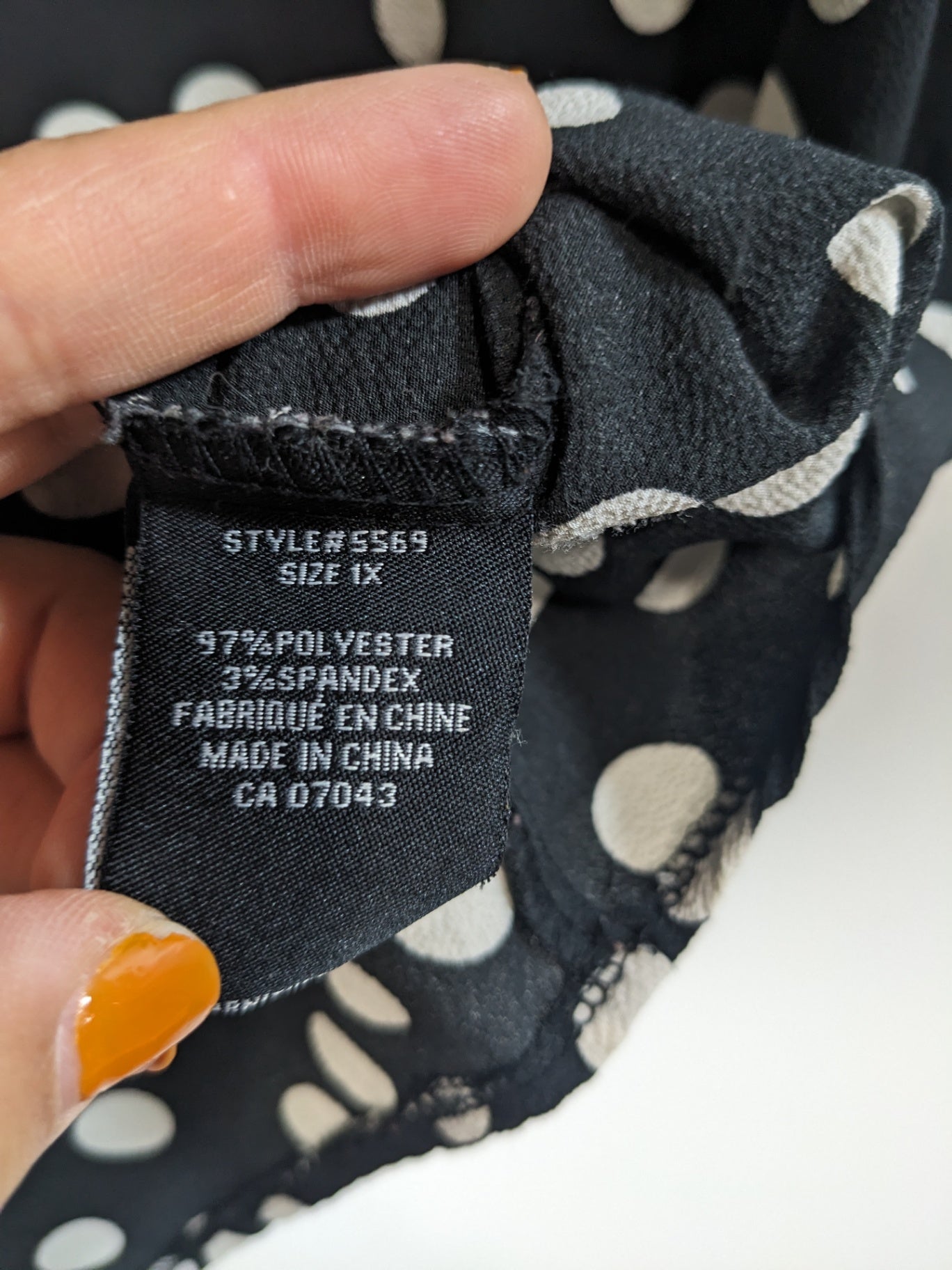 Mandy Evans polka dot blouse- XL