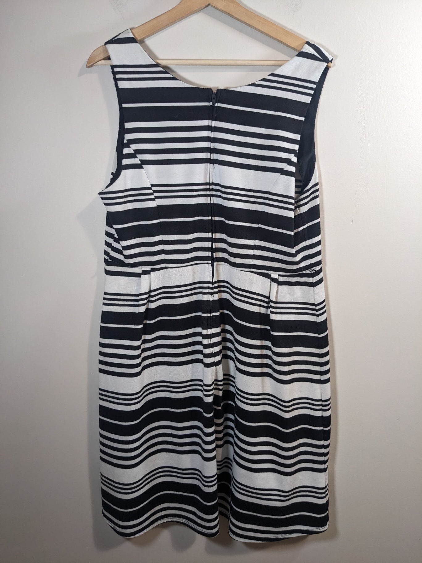 MERONA black/white striped dress - XL
