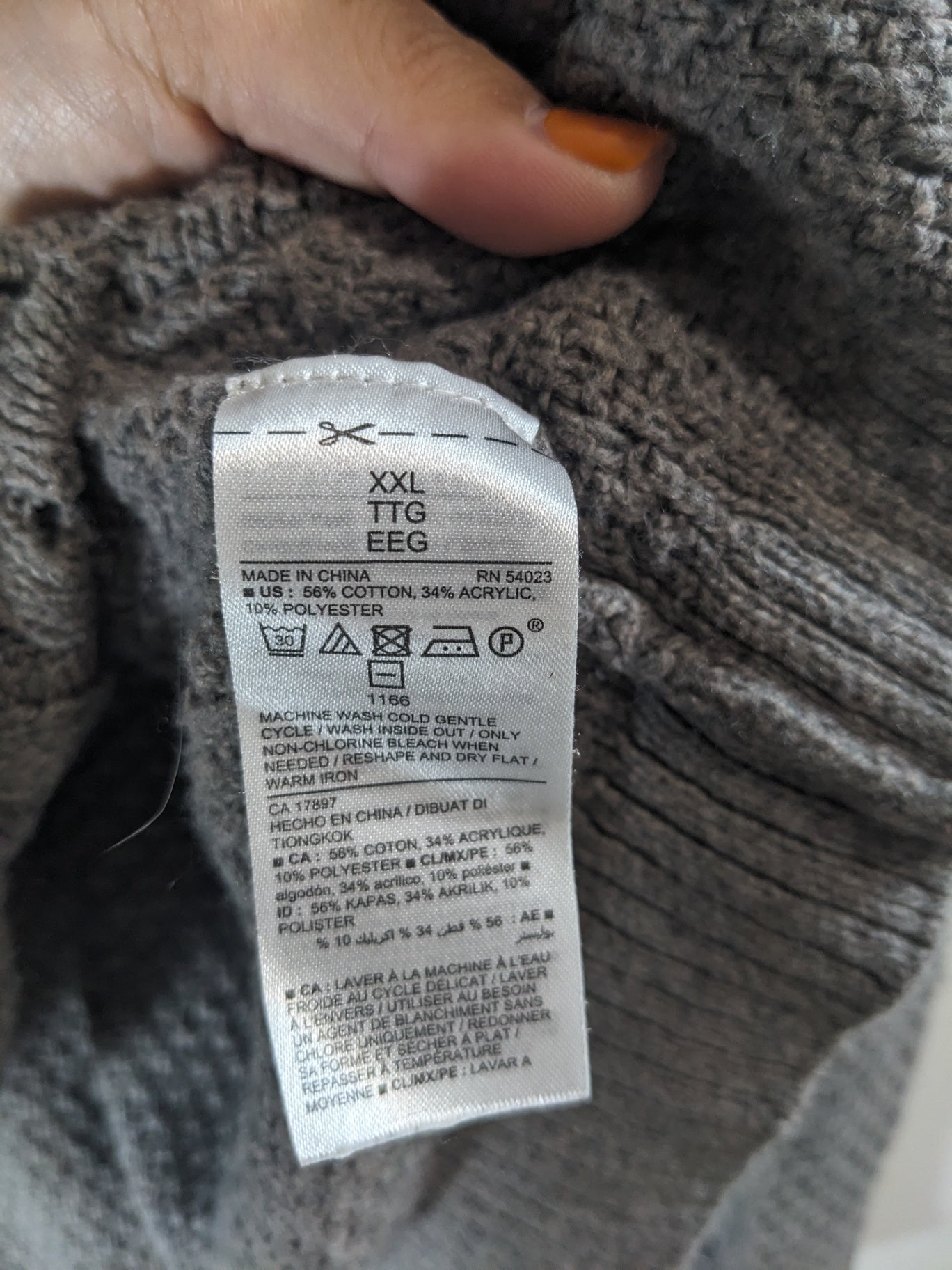 Old Navy Grey Sweater - 2XL