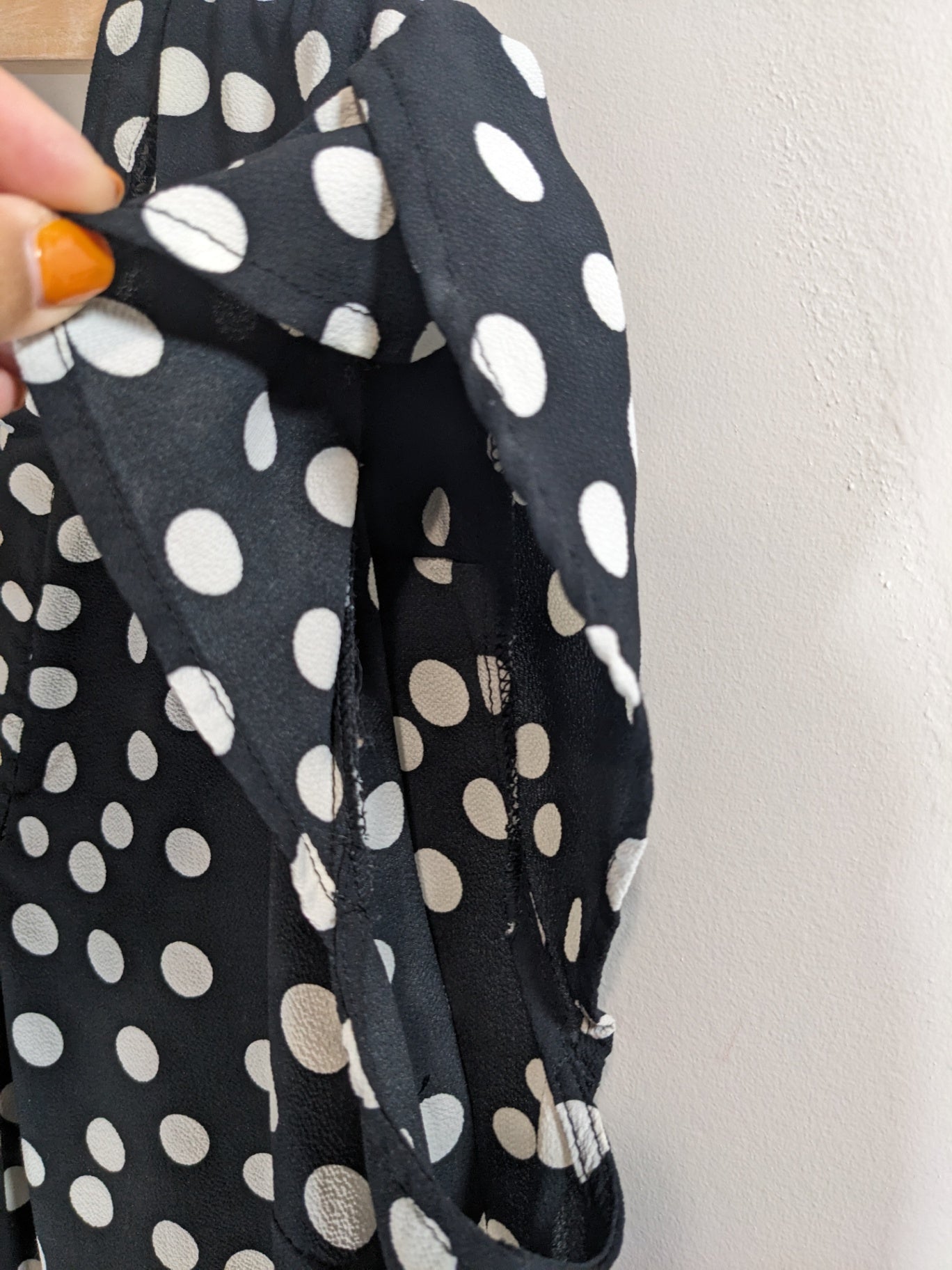 Mandy Evans polka dot blouse- XL