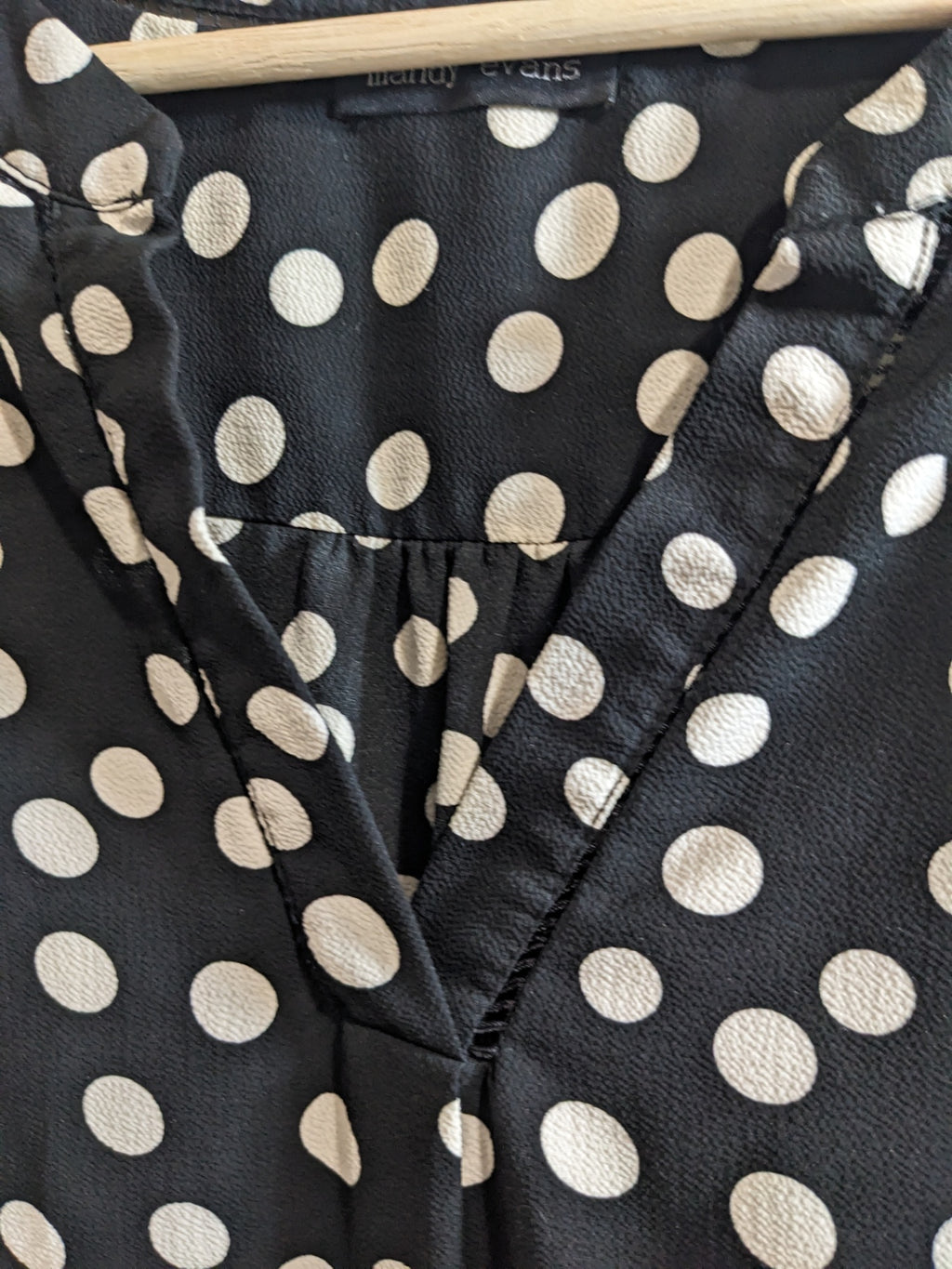 Mandy Evans polka dot blouse- XL