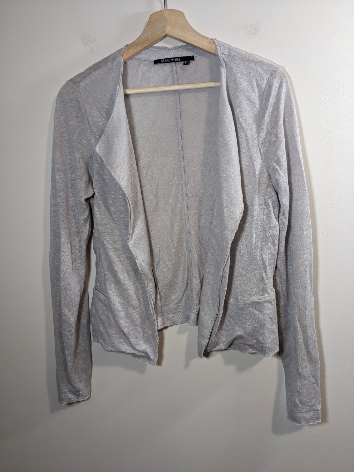 Marc Aurel linen grey cardigan- 34
