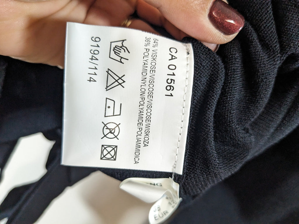 Tuzzi black wrap sweater- S