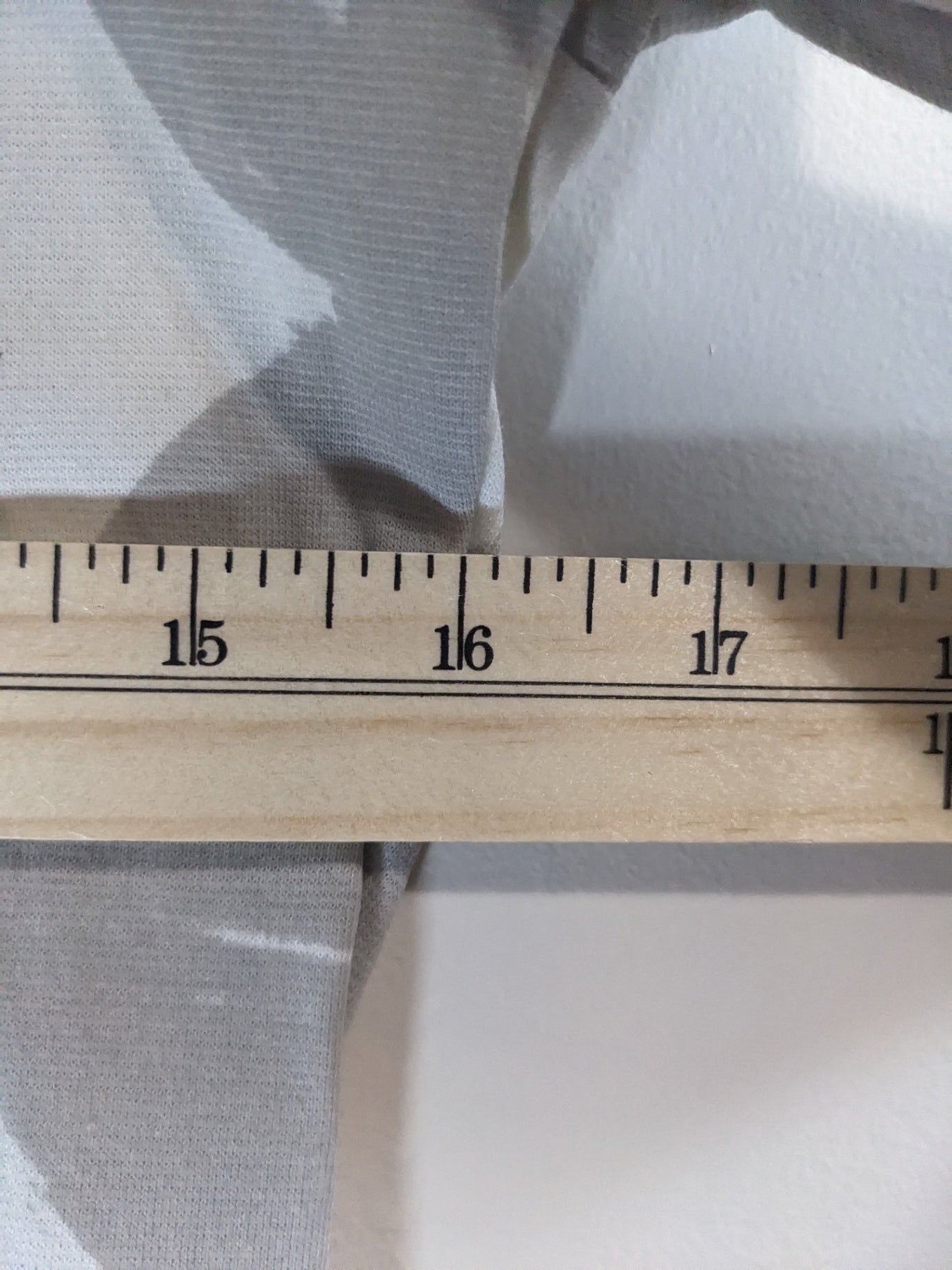 banana blue 3/4 length circle design top - S