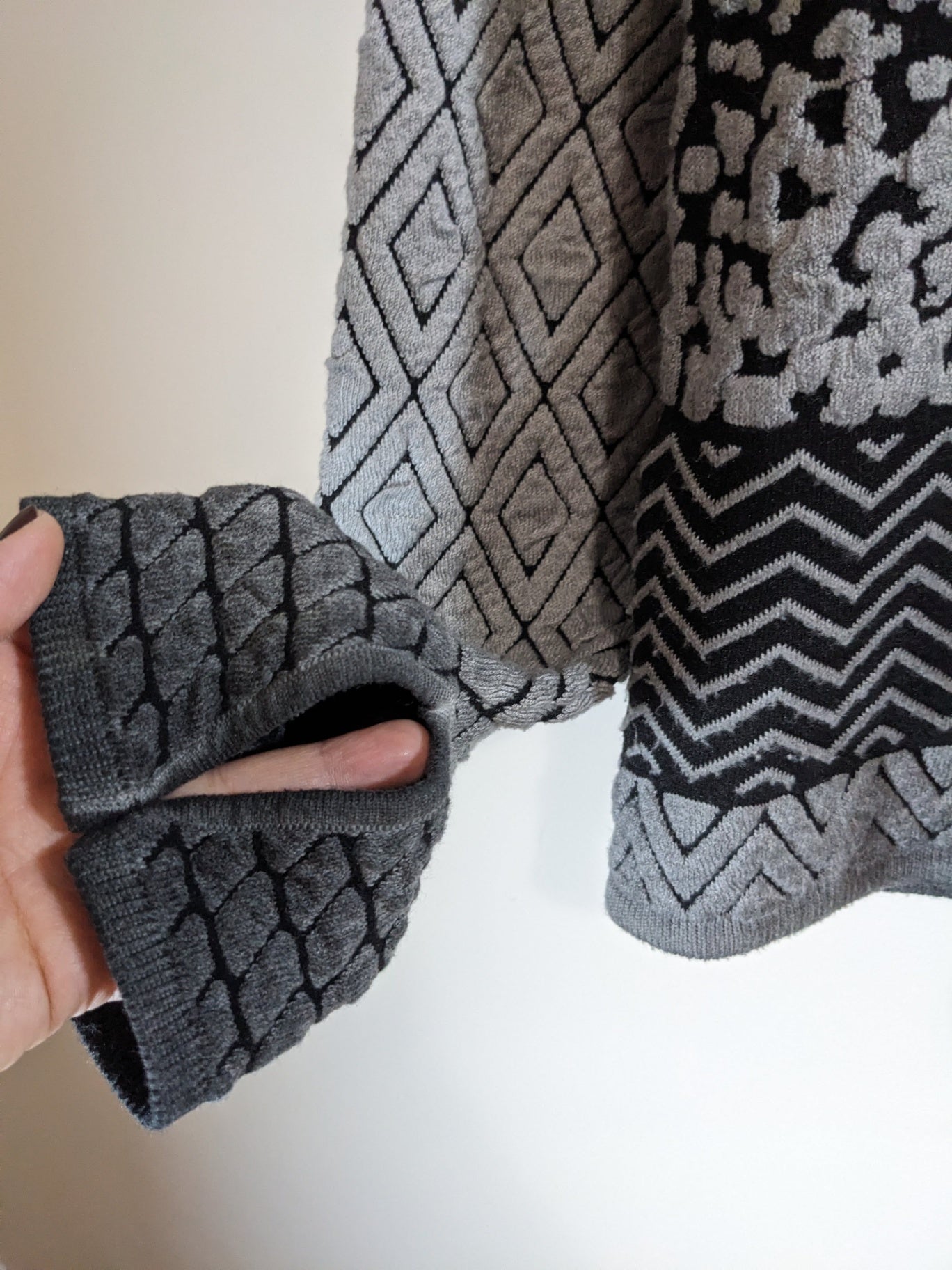 monari grey patterned jacket - sz 4