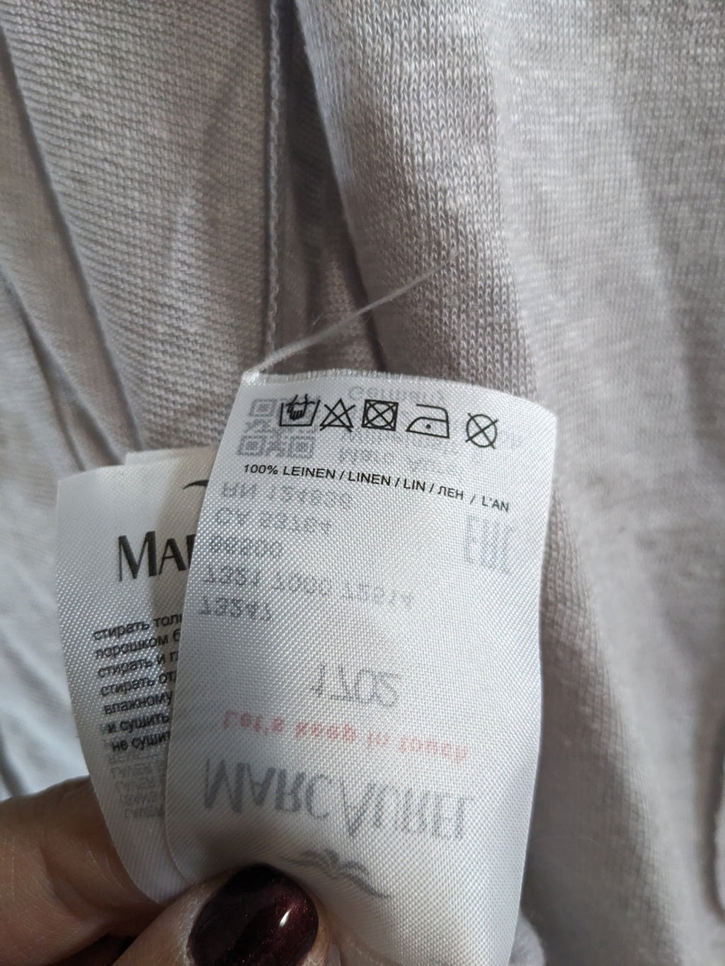 Marc Aurel linen grey cardigan- 34