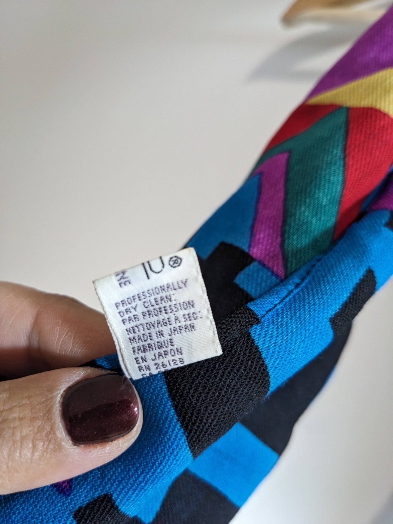 Echo wool geometric patterned scarf - One Size