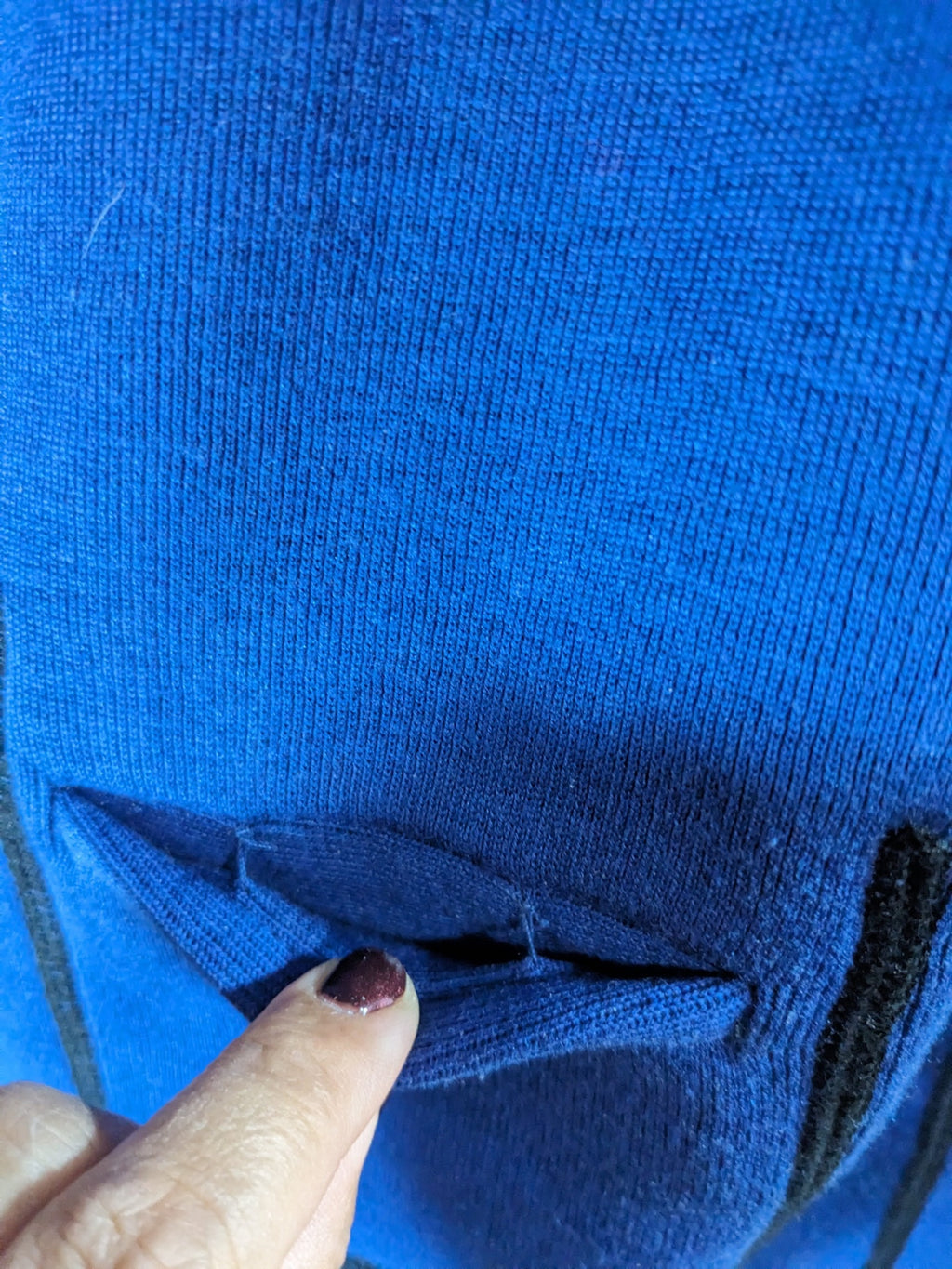 No label wool blue jacket - S