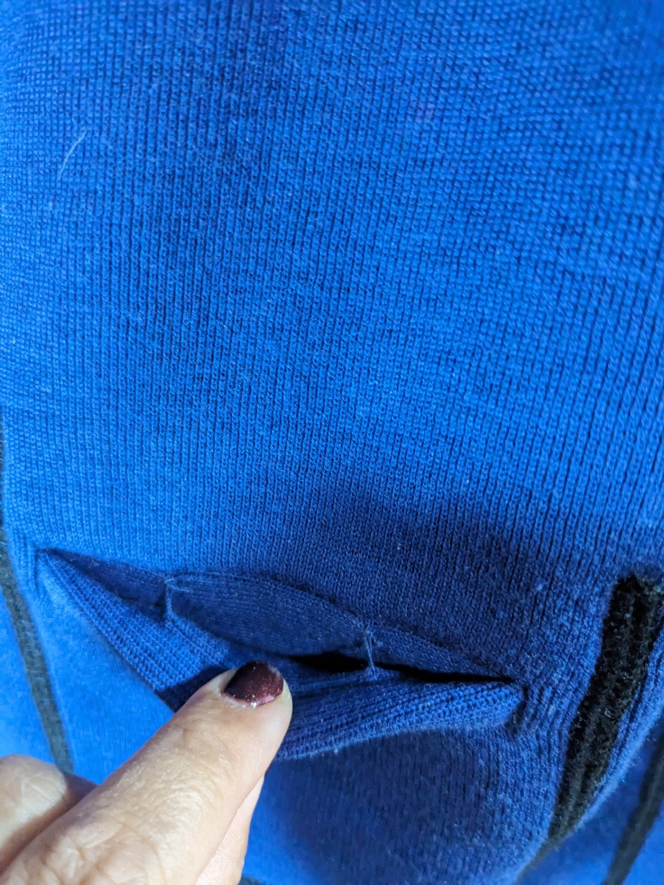 No label wool blue jacket - S