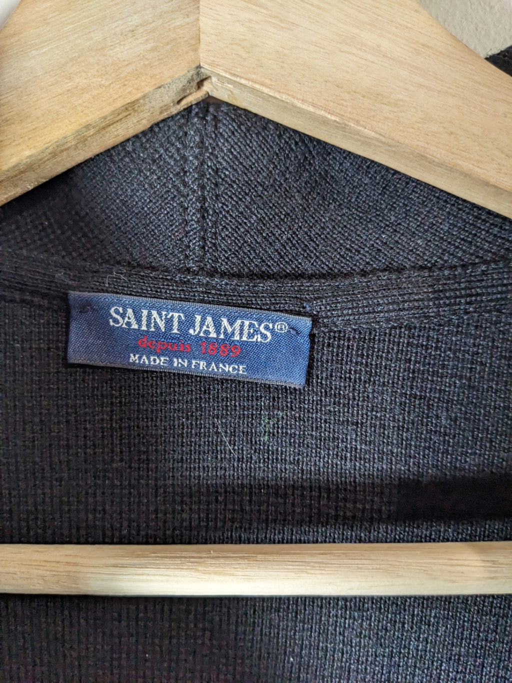 Saint James Wool Single Button Cardigan - Small
