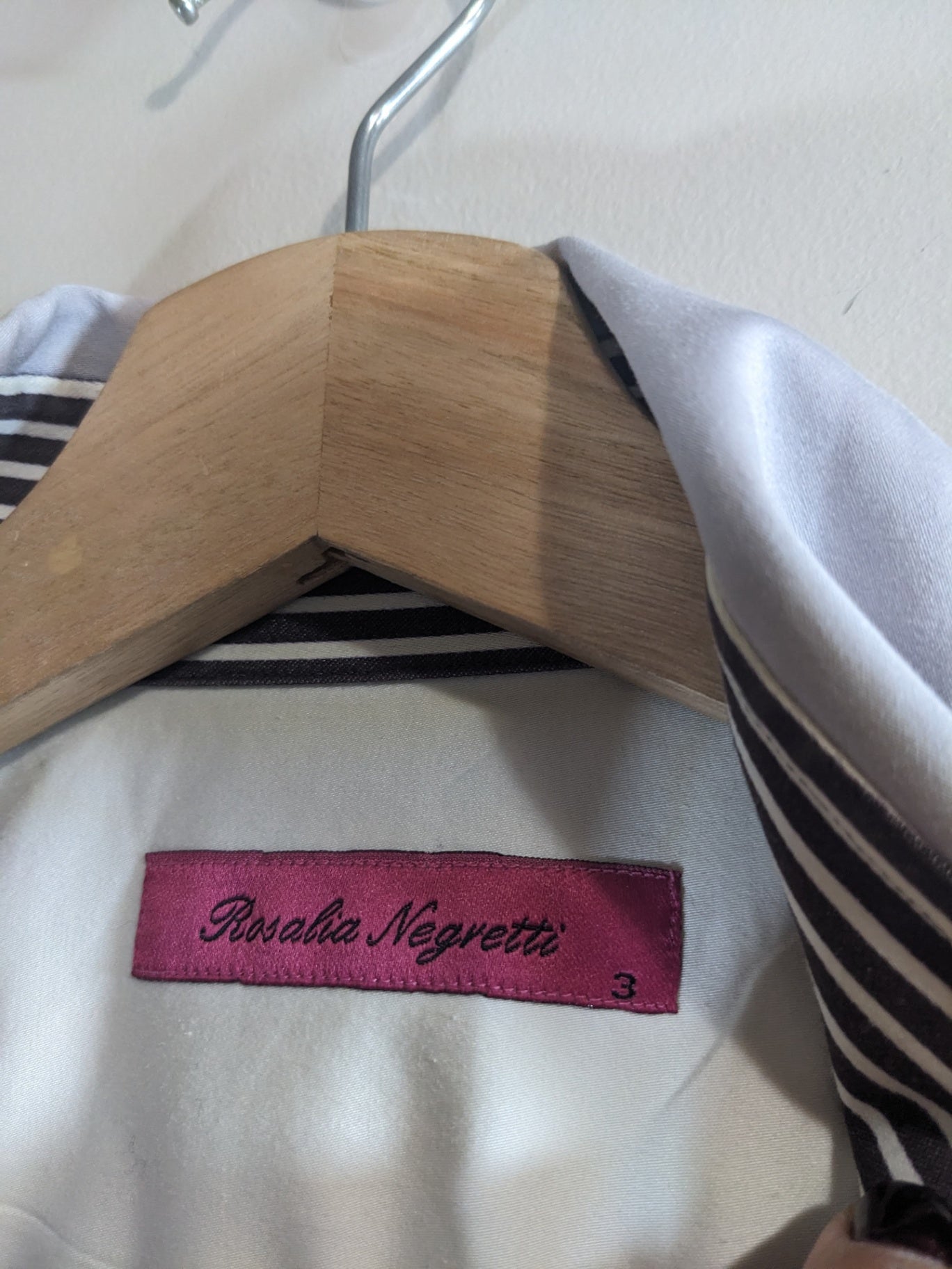 Rosalia Negretti lilac button up blouse - Small