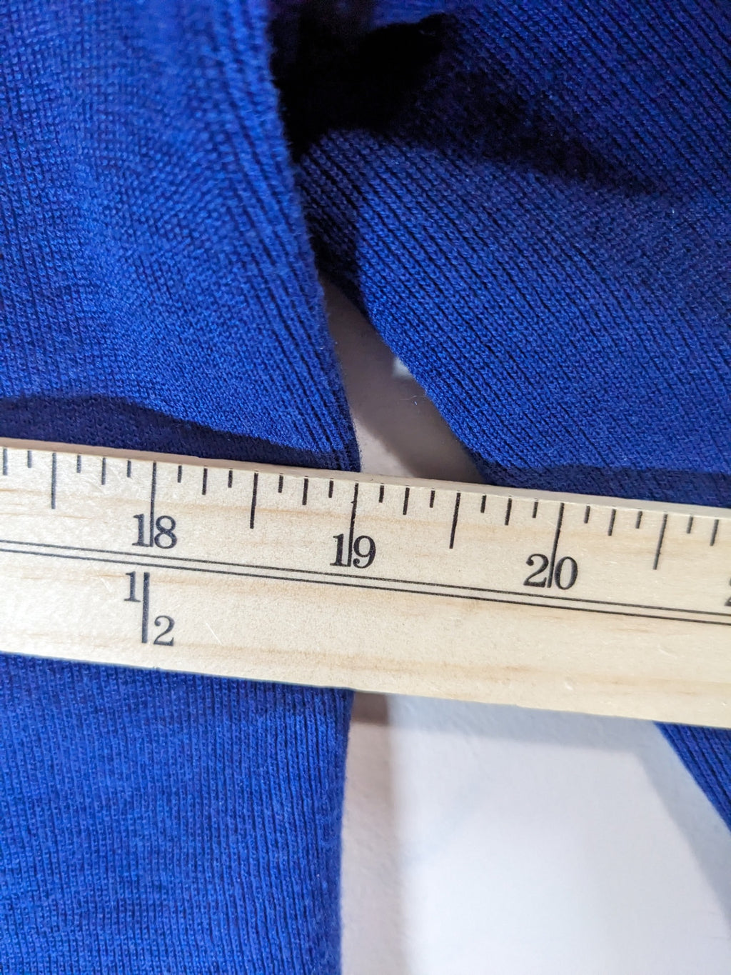 No label wool blue jacket - S