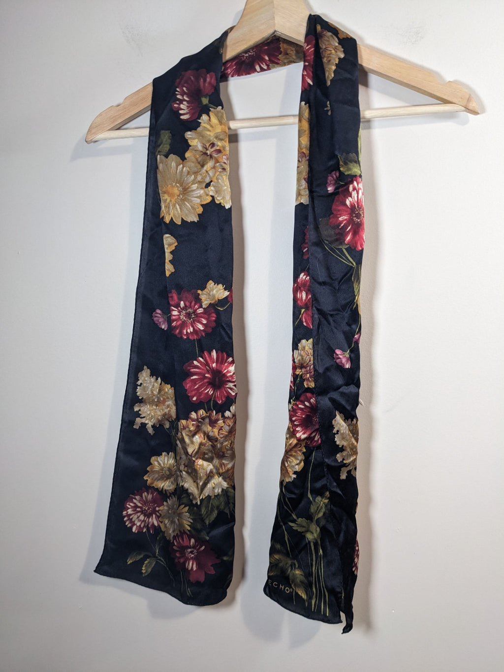 Echo Floral silk scarf- One Size