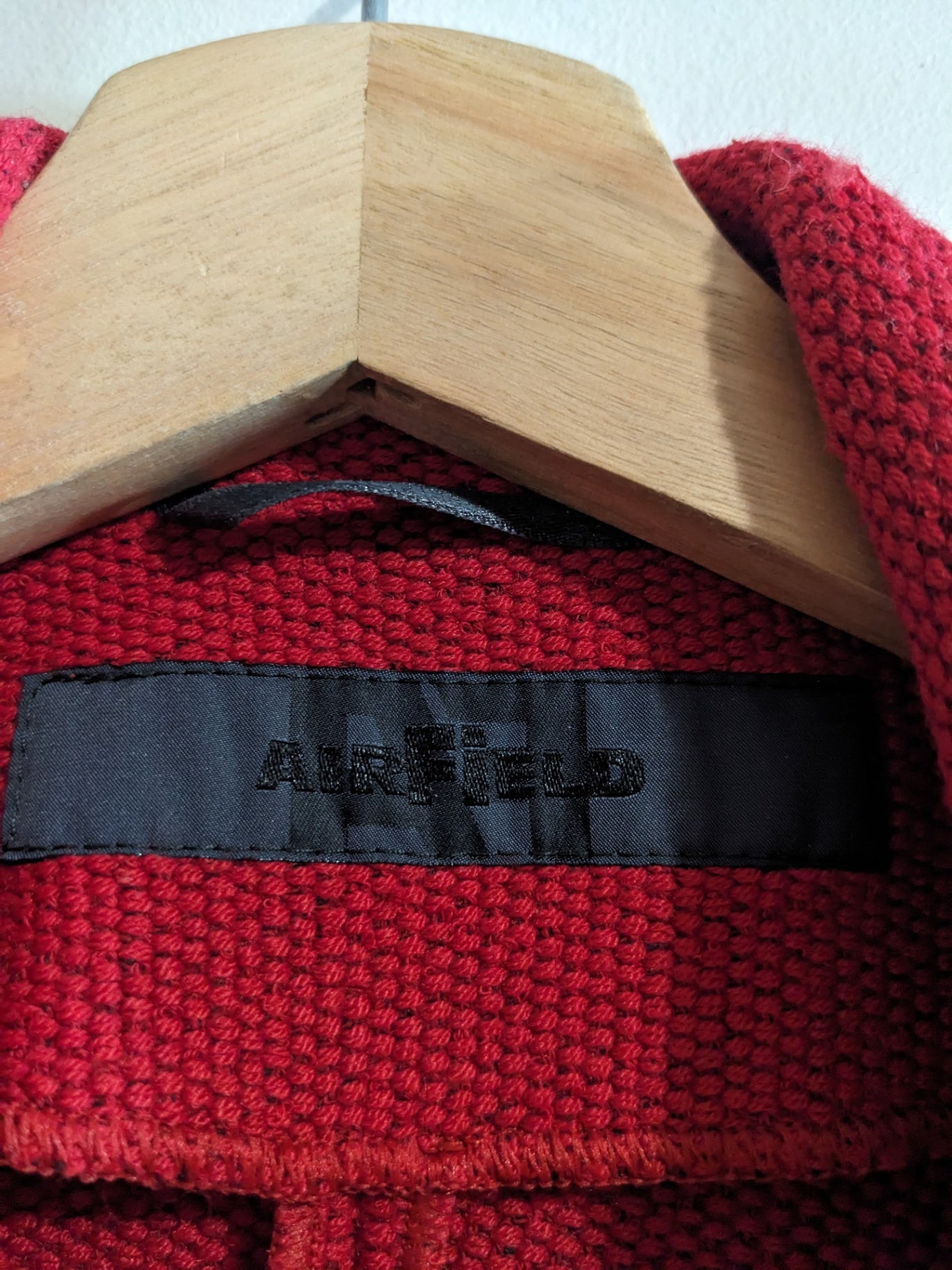 Airfield red knit blazer- 34 small
