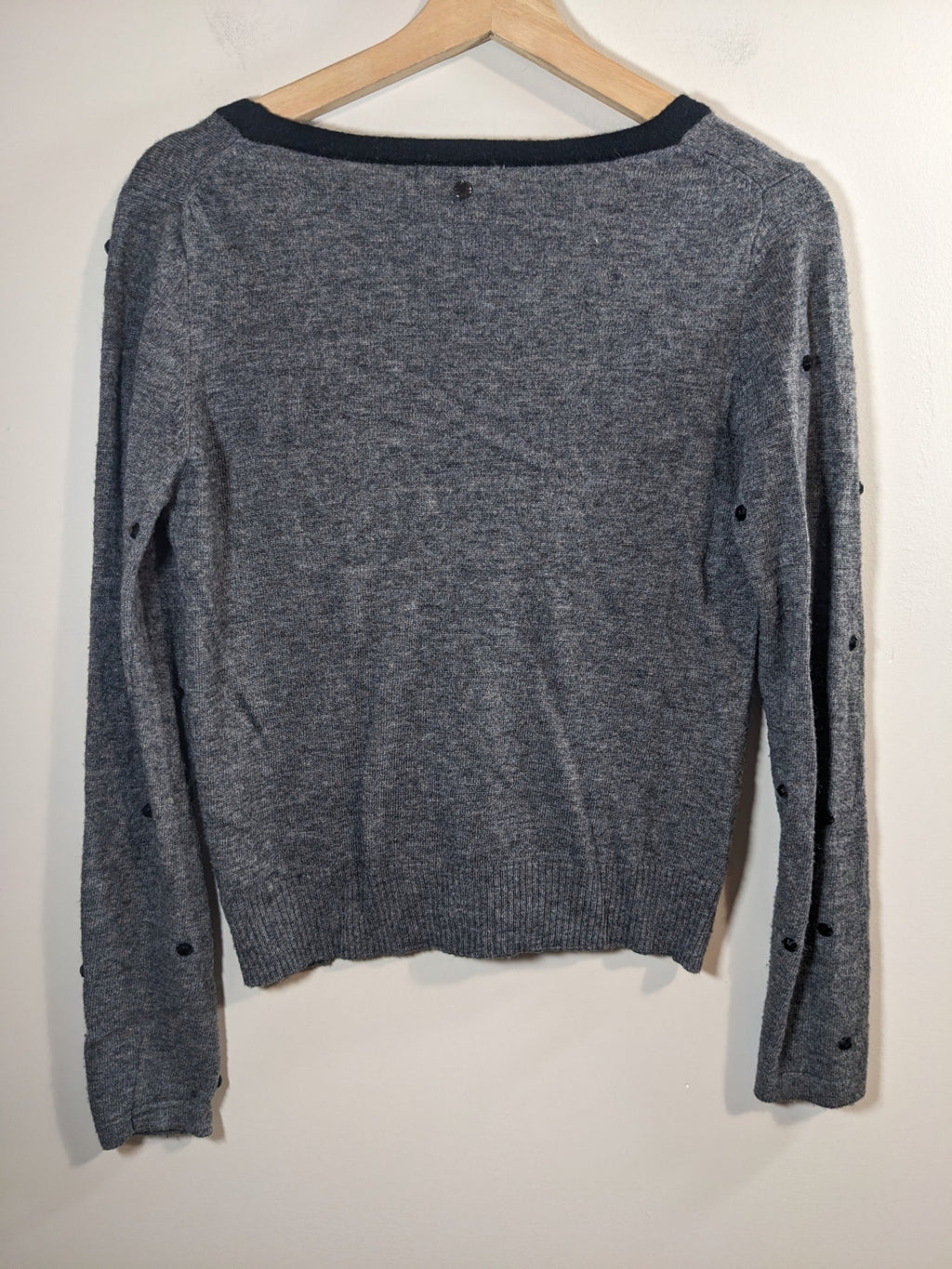LUCKYLU alpaca wool grey cardigan- L (minor flaw)