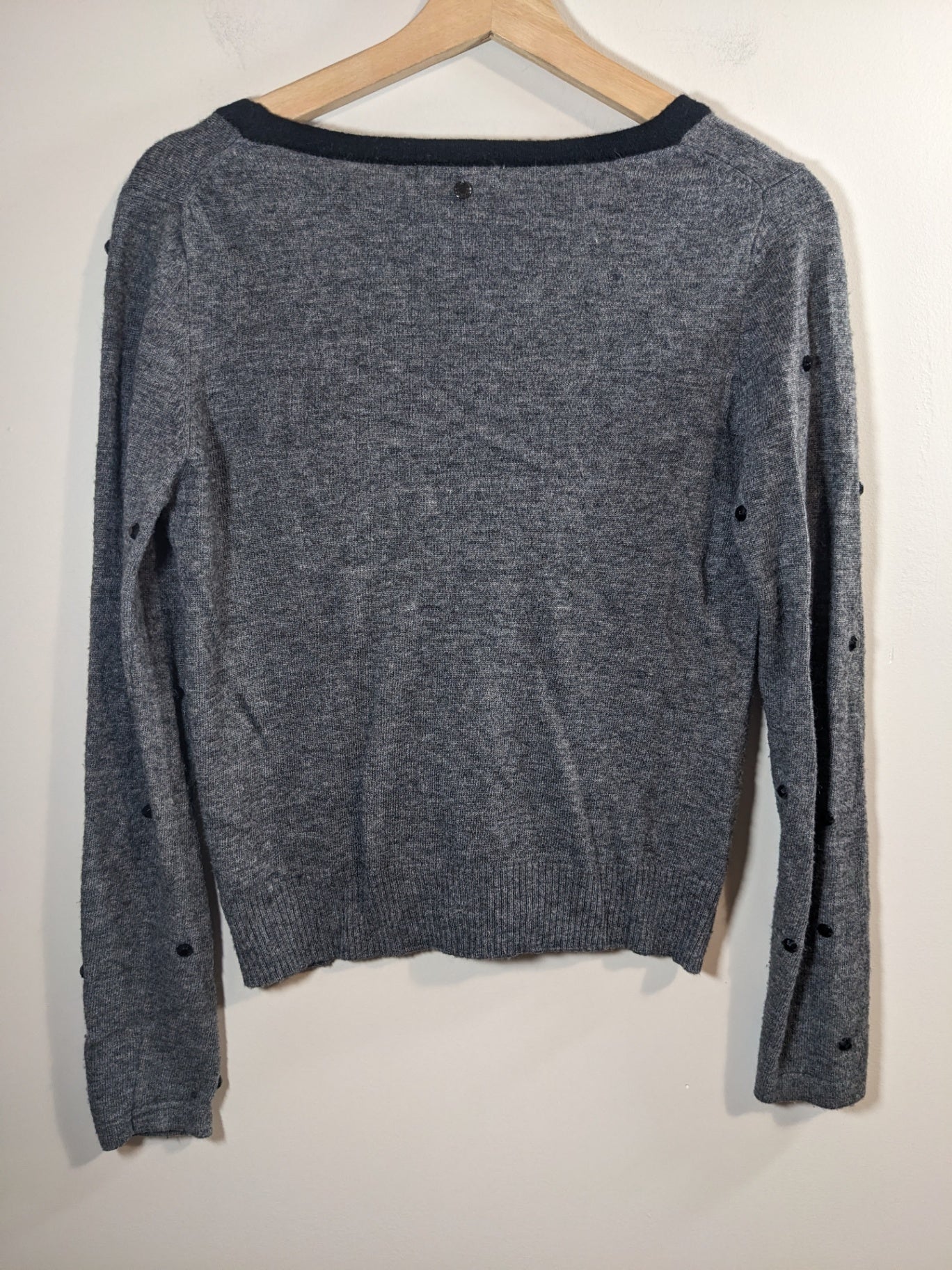 LUCKYLU alpaca wool grey cardigan- L (minor flaw)