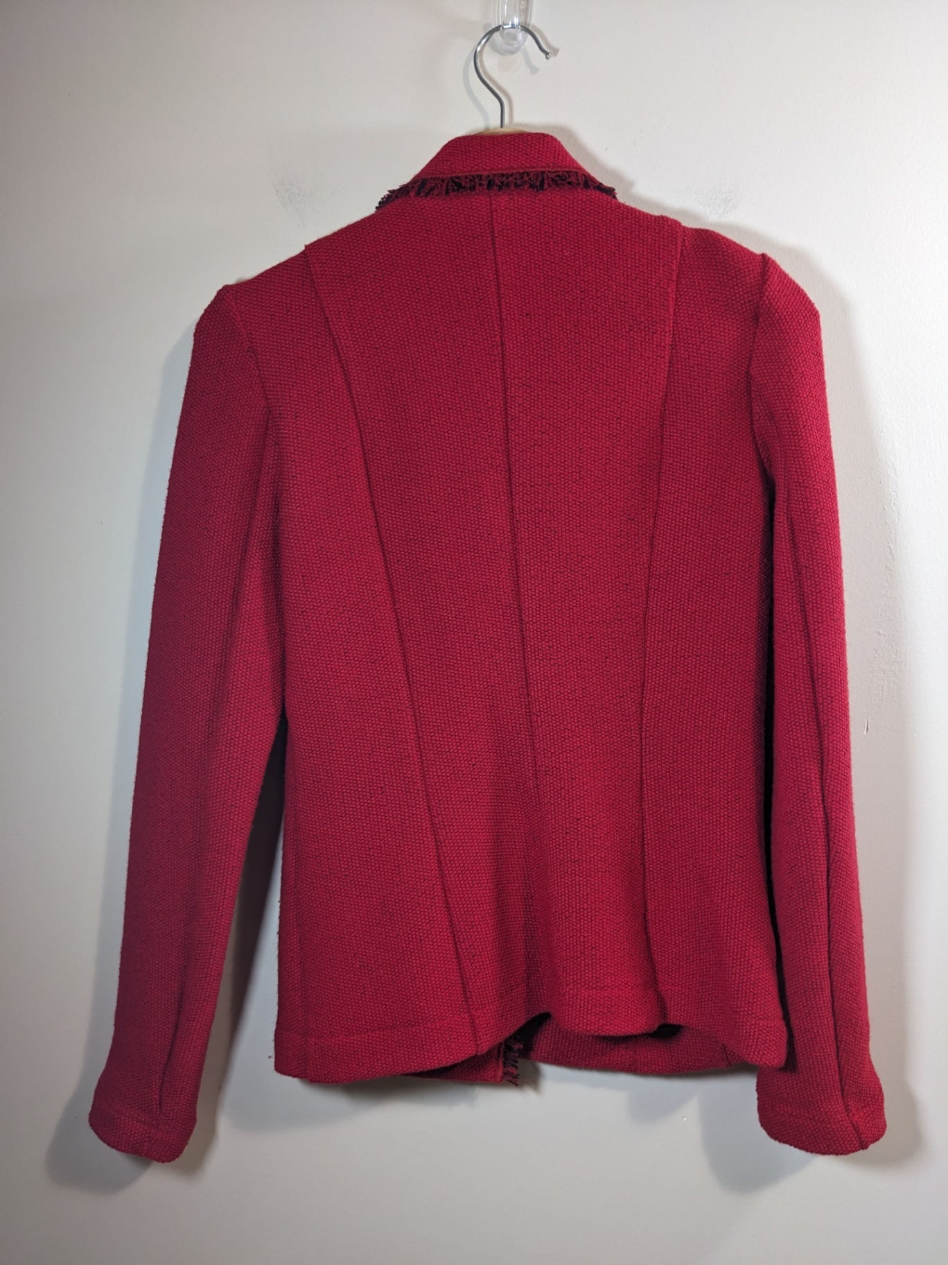 Airfield red knit blazer- 34 small