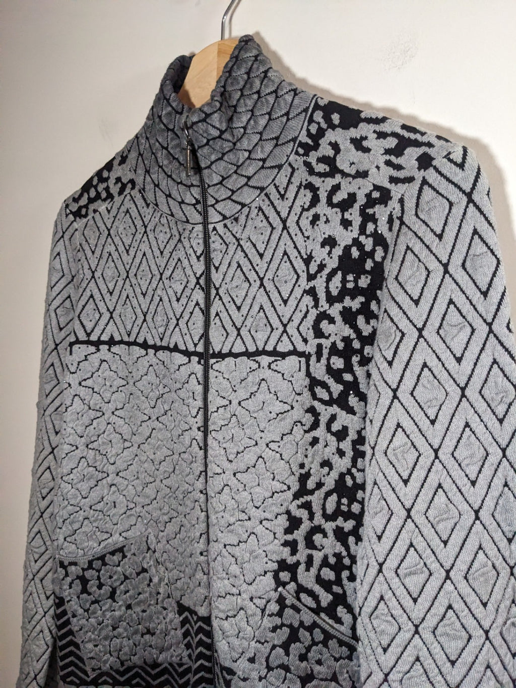 monari grey patterned jacket - sz 4