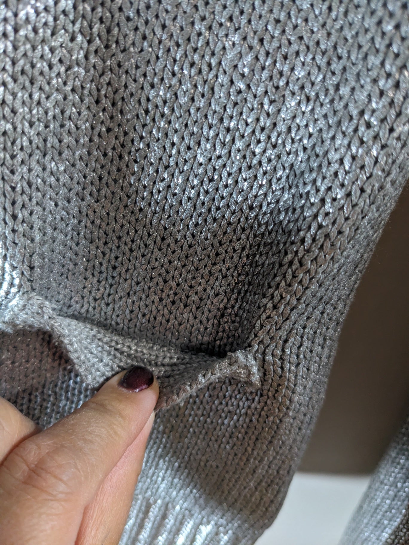 Marc Aurel Silver zip up cardigan - SZ 36 small