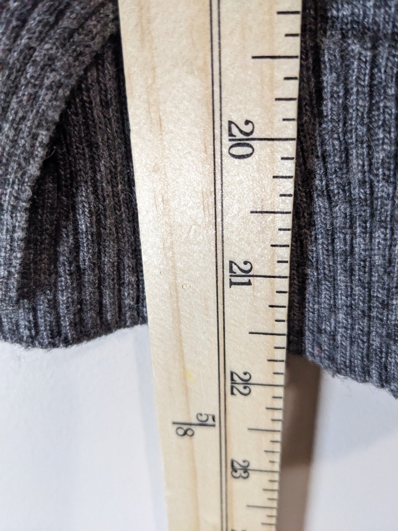 LUCKYLU alpaca wool grey cardigan- L (minor flaw)
