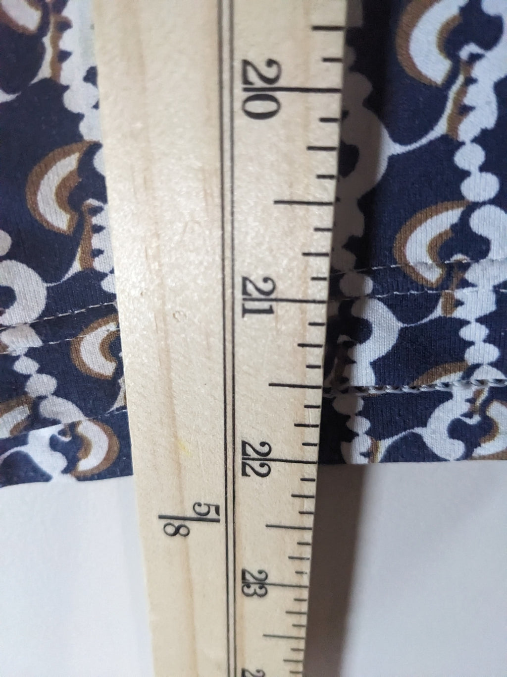 Saint James 3/4 Length Patterned Top - Small Sz 4