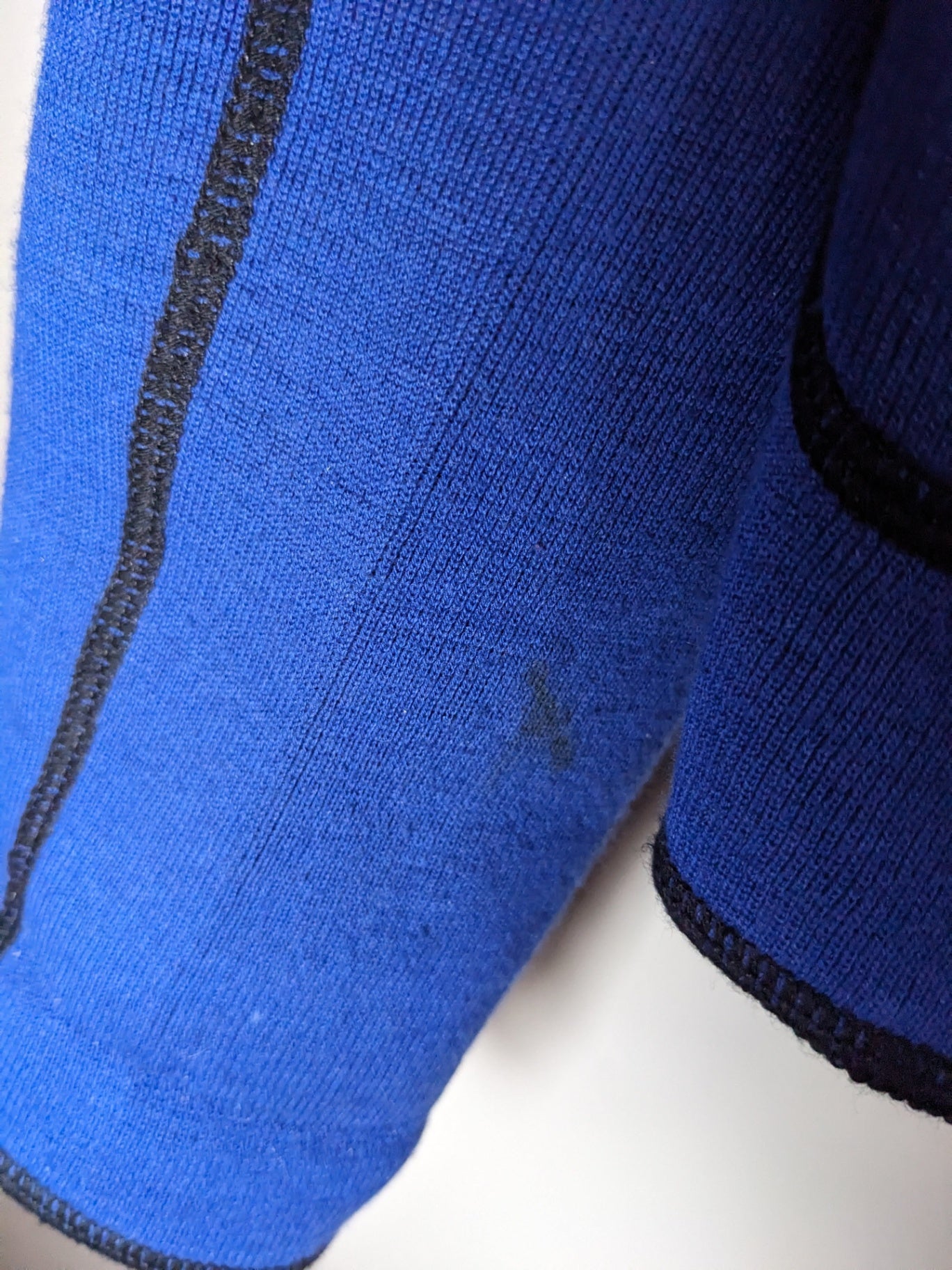 No label wool blue jacket - S