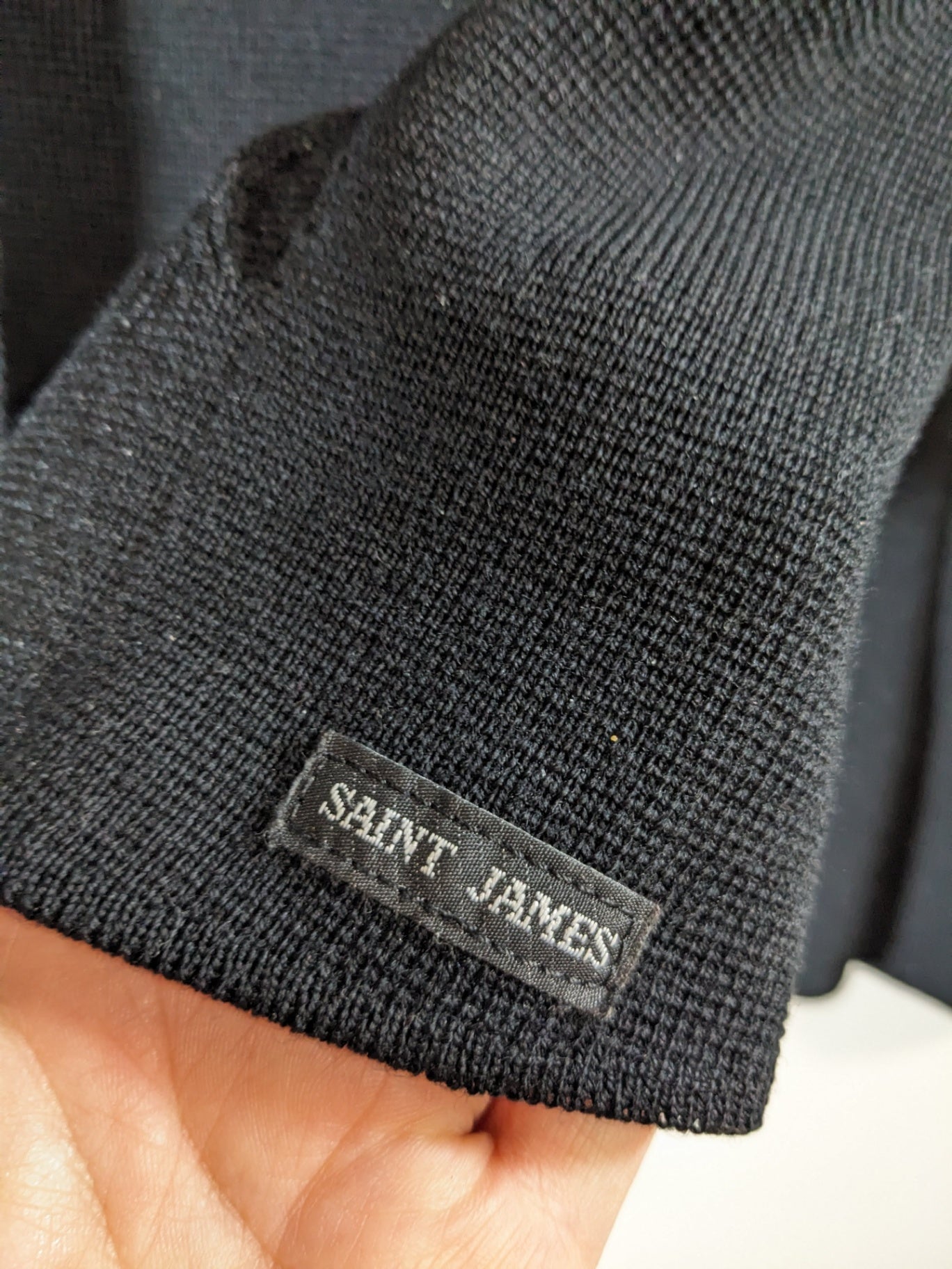 Saint James Wool Single Button Cardigan - Small