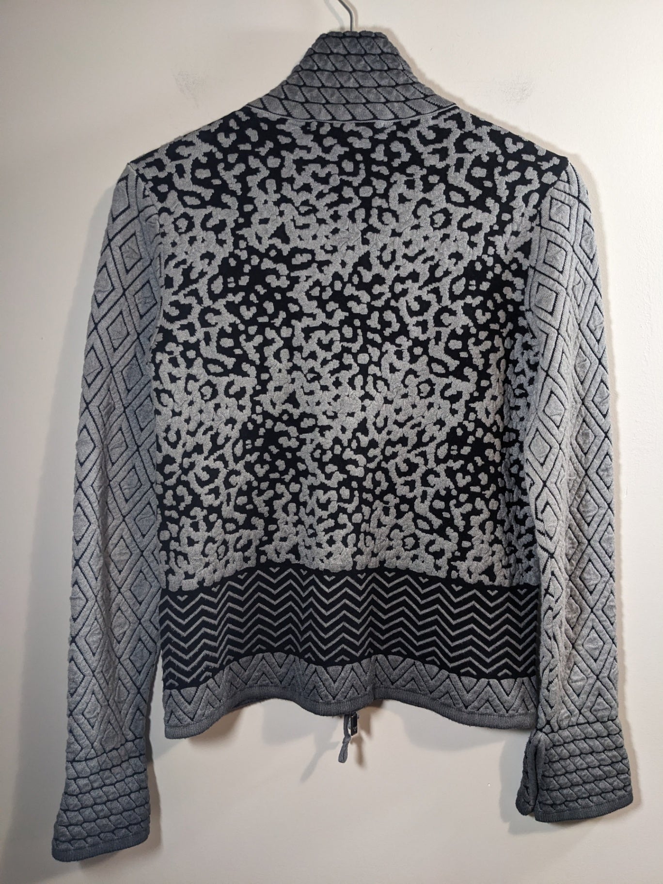 monari grey patterned jacket - sz 4